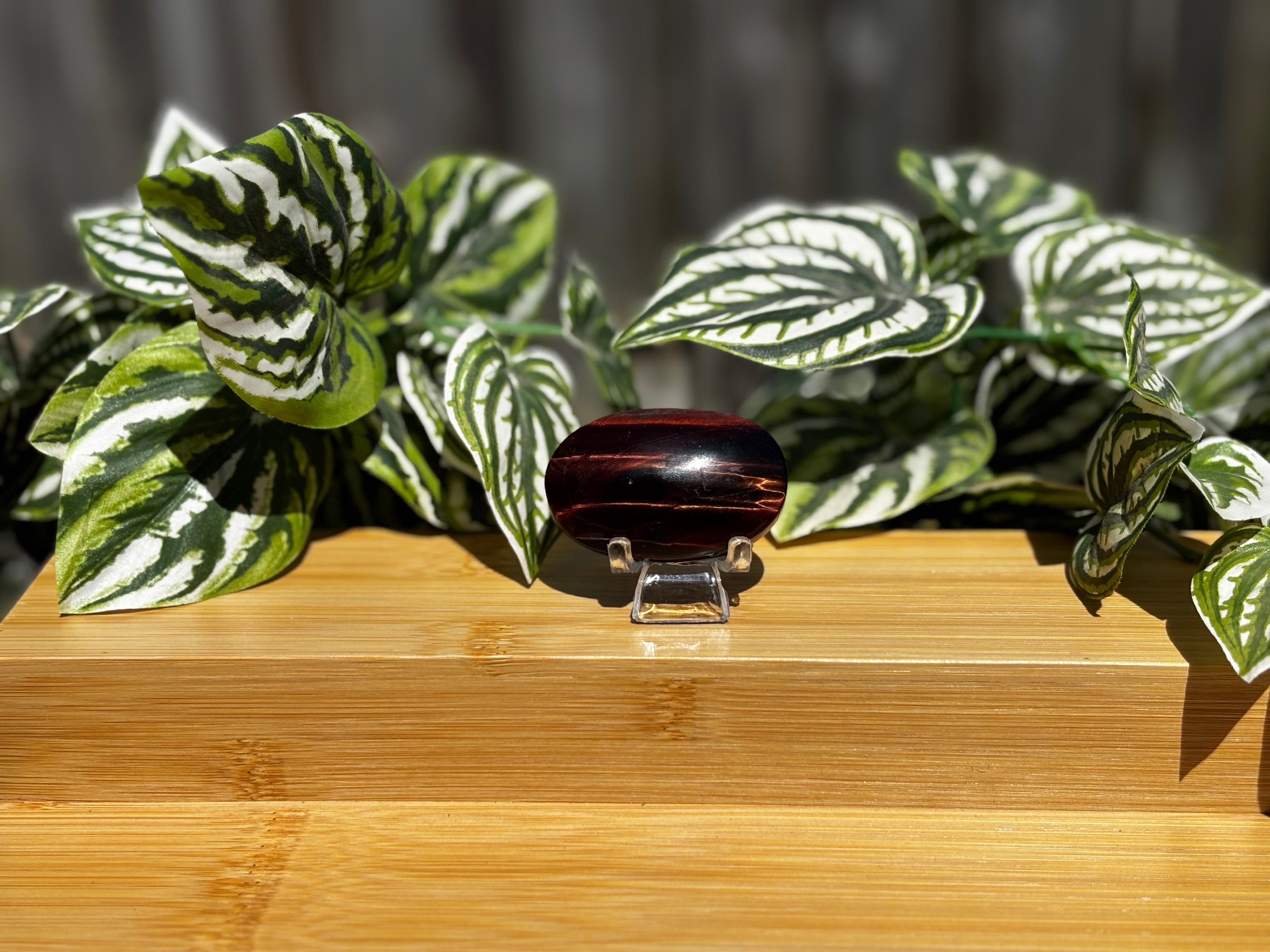 Red Tigers Eye Palm Stone - Small