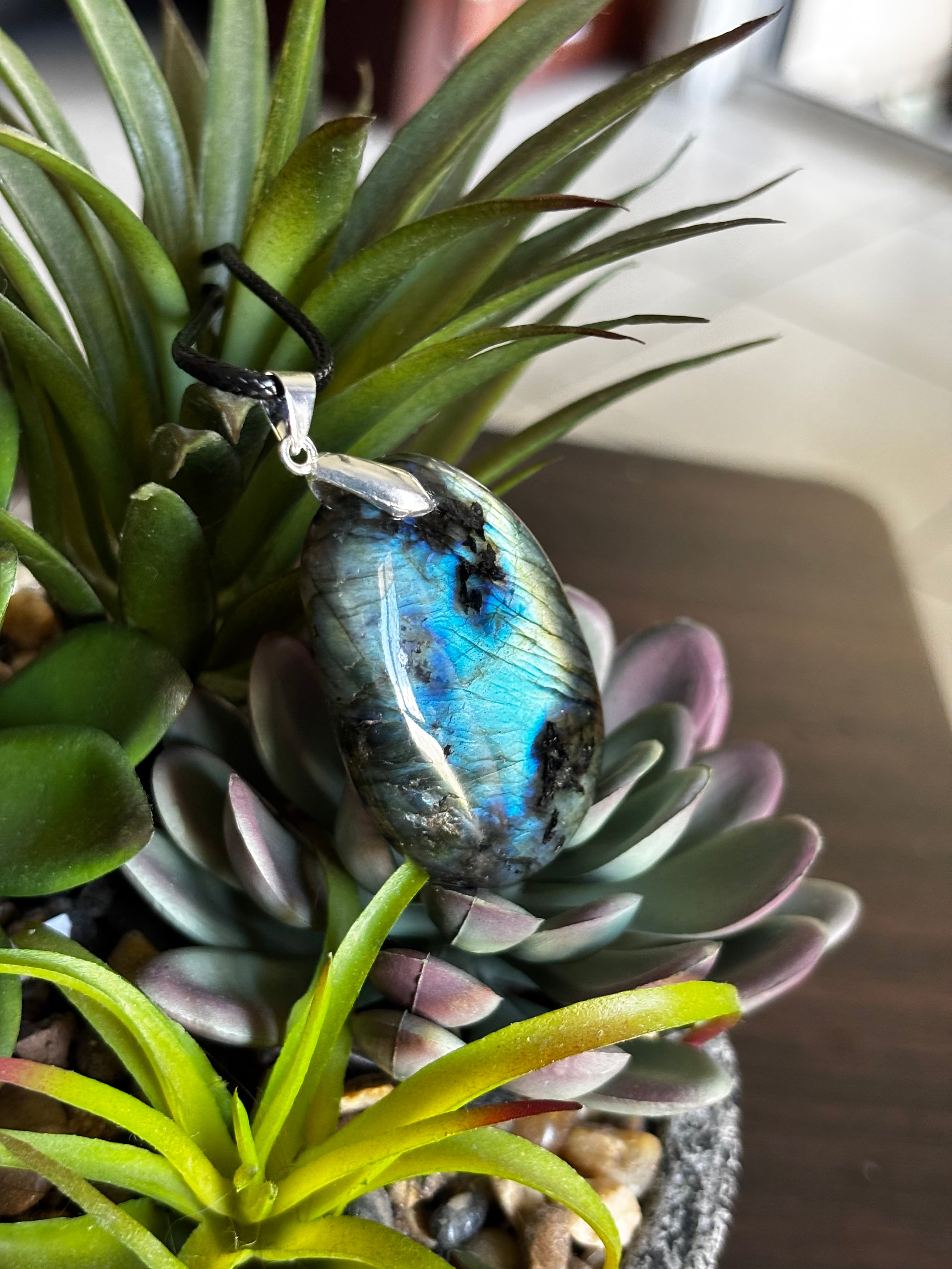 Chunky Labradorite Pendant