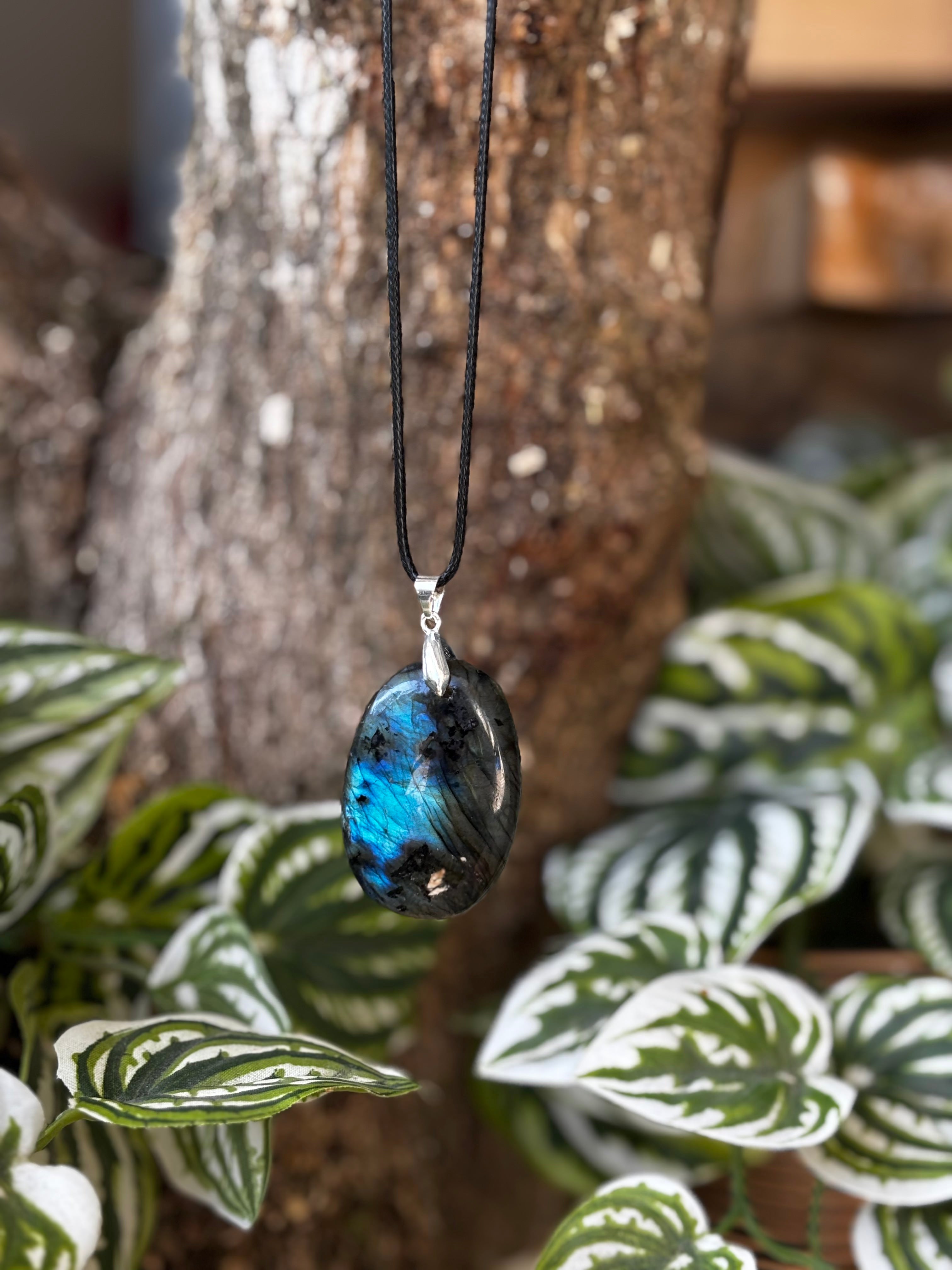 Chunky Labradorite Pendant