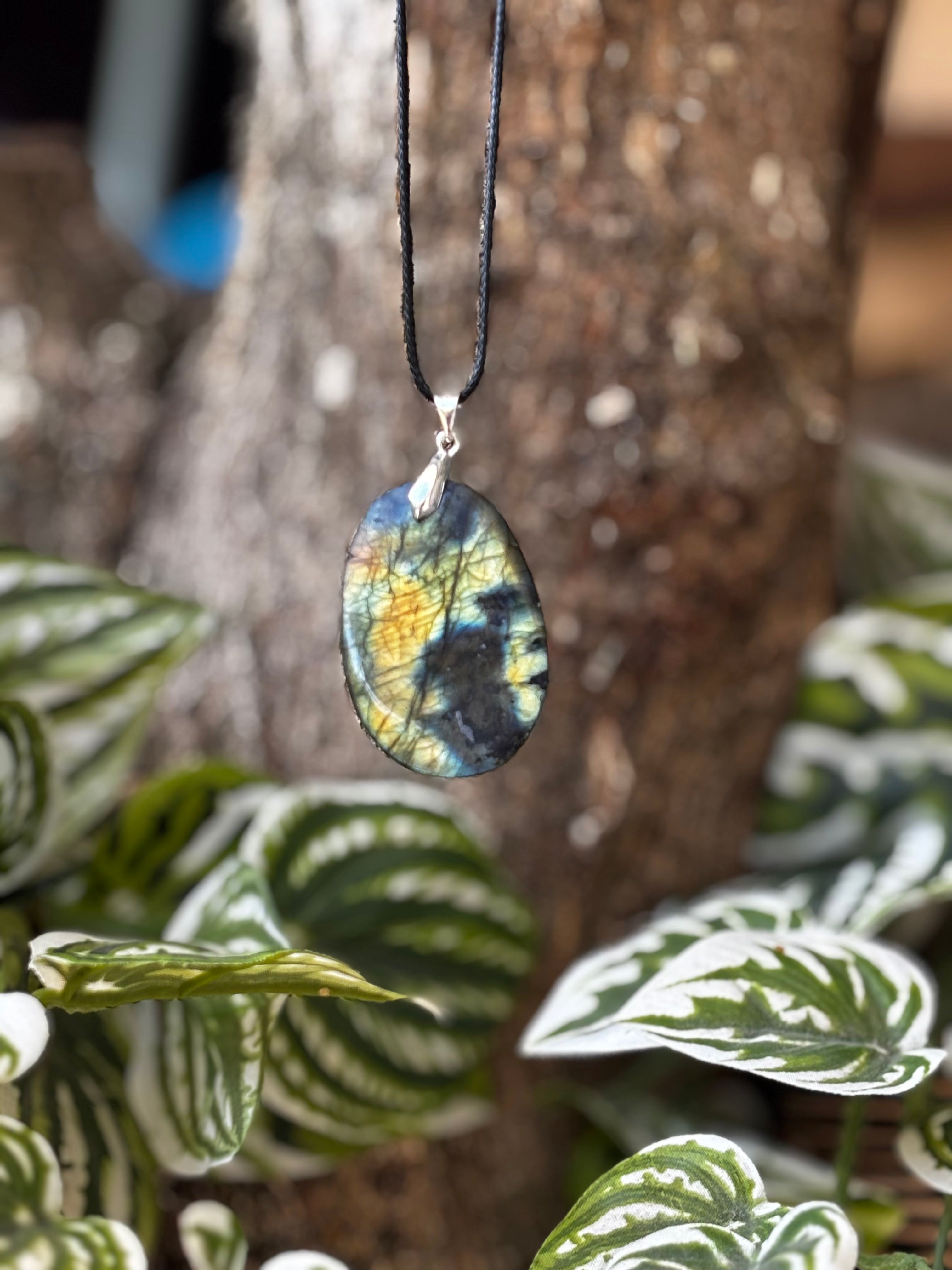 Chunky Labradorite Pendant