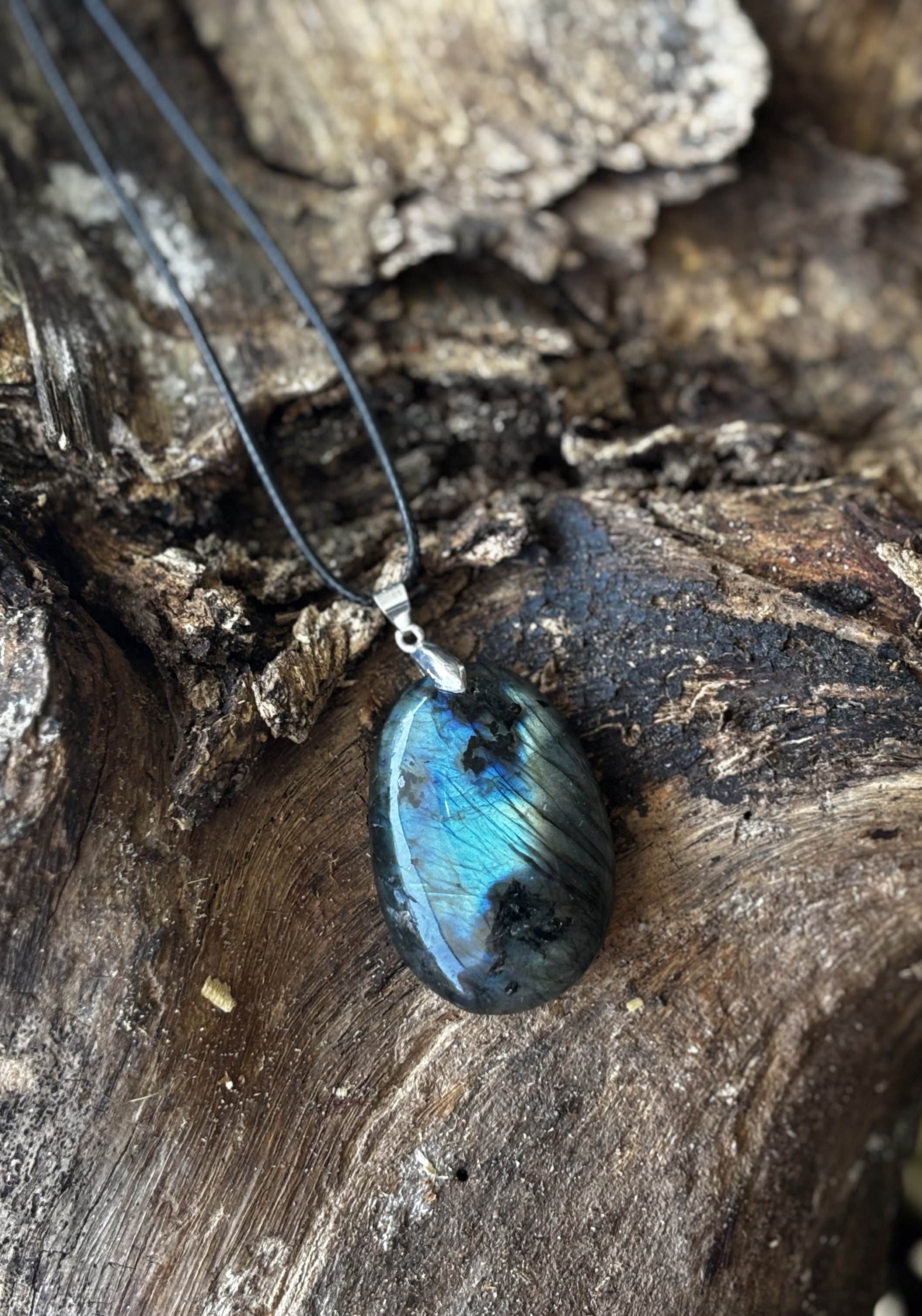 Chunky Labradorite Pendant