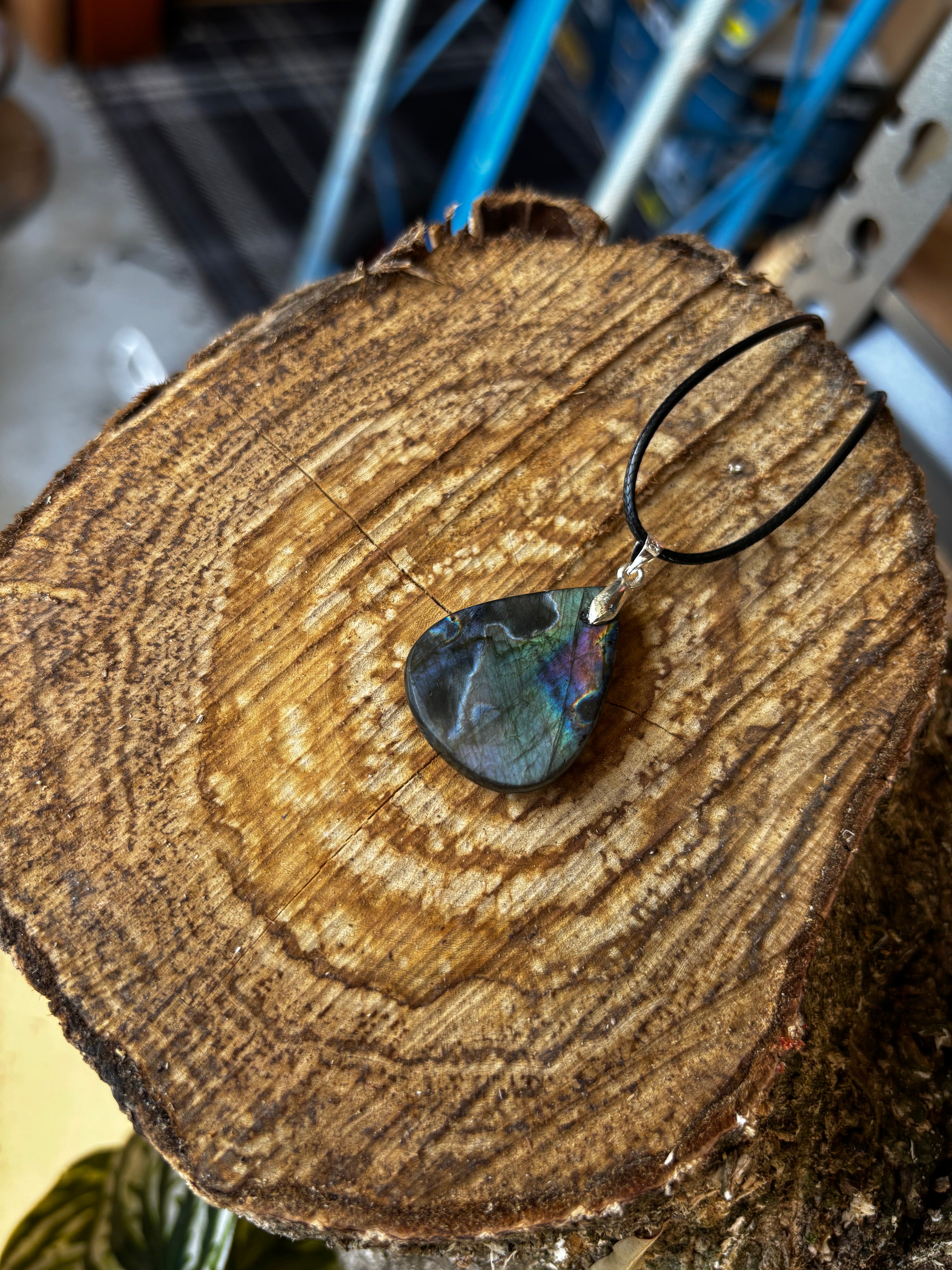 Labradorite Teardrop Pendant