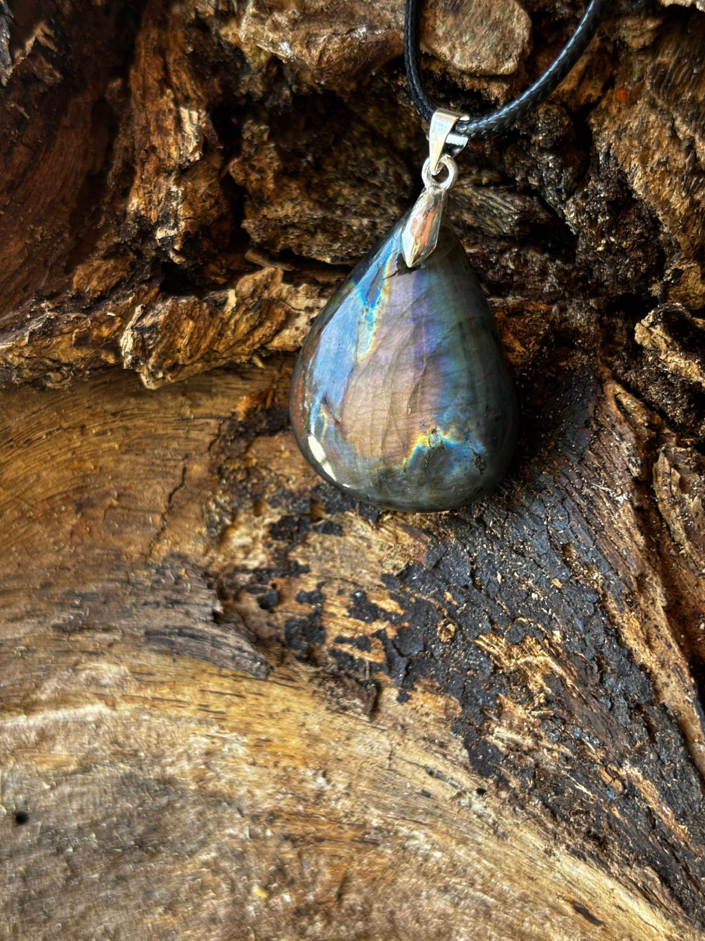 Labradorite Teardrop Pendant