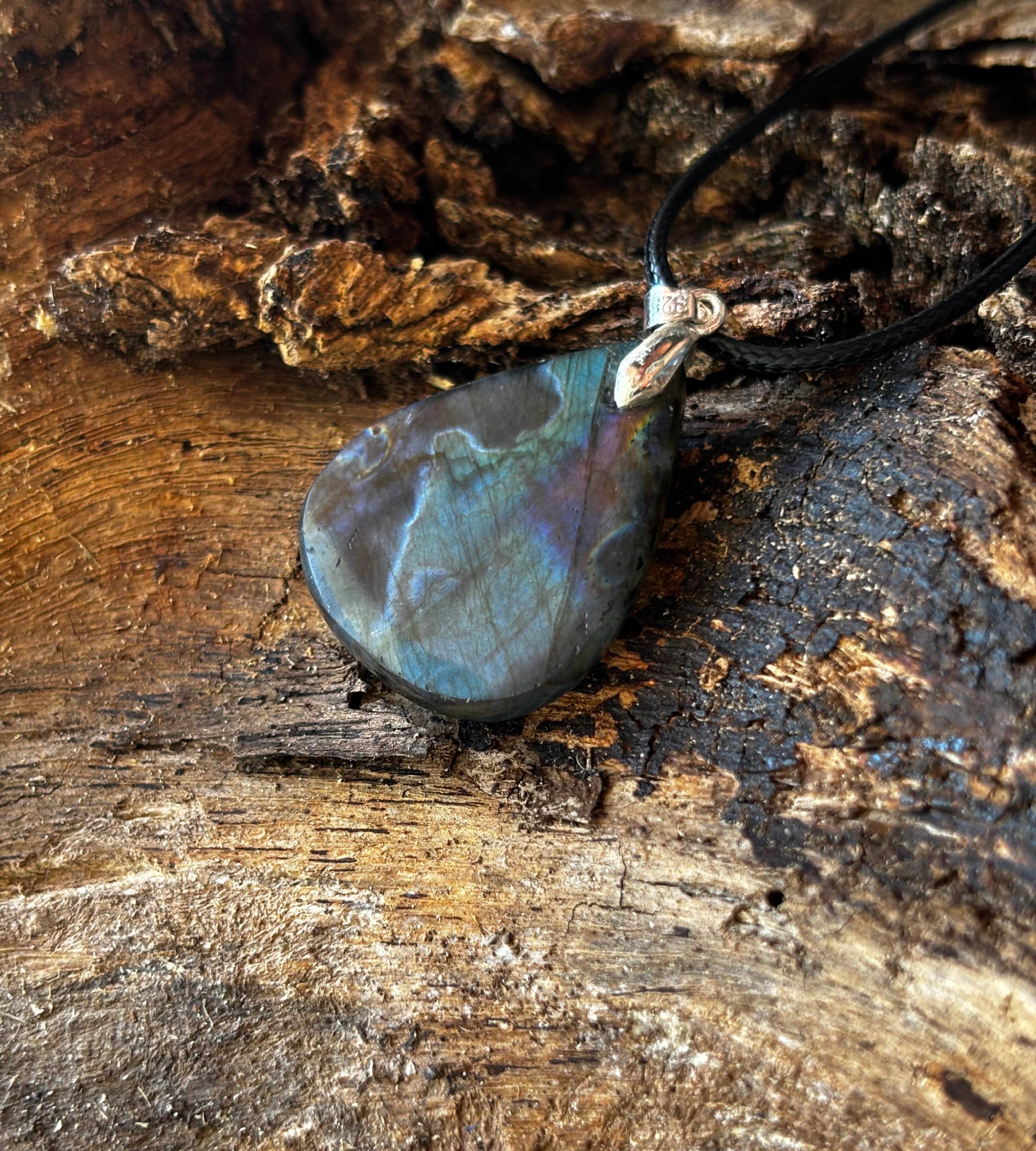 Labradorite Teardrop Pendant