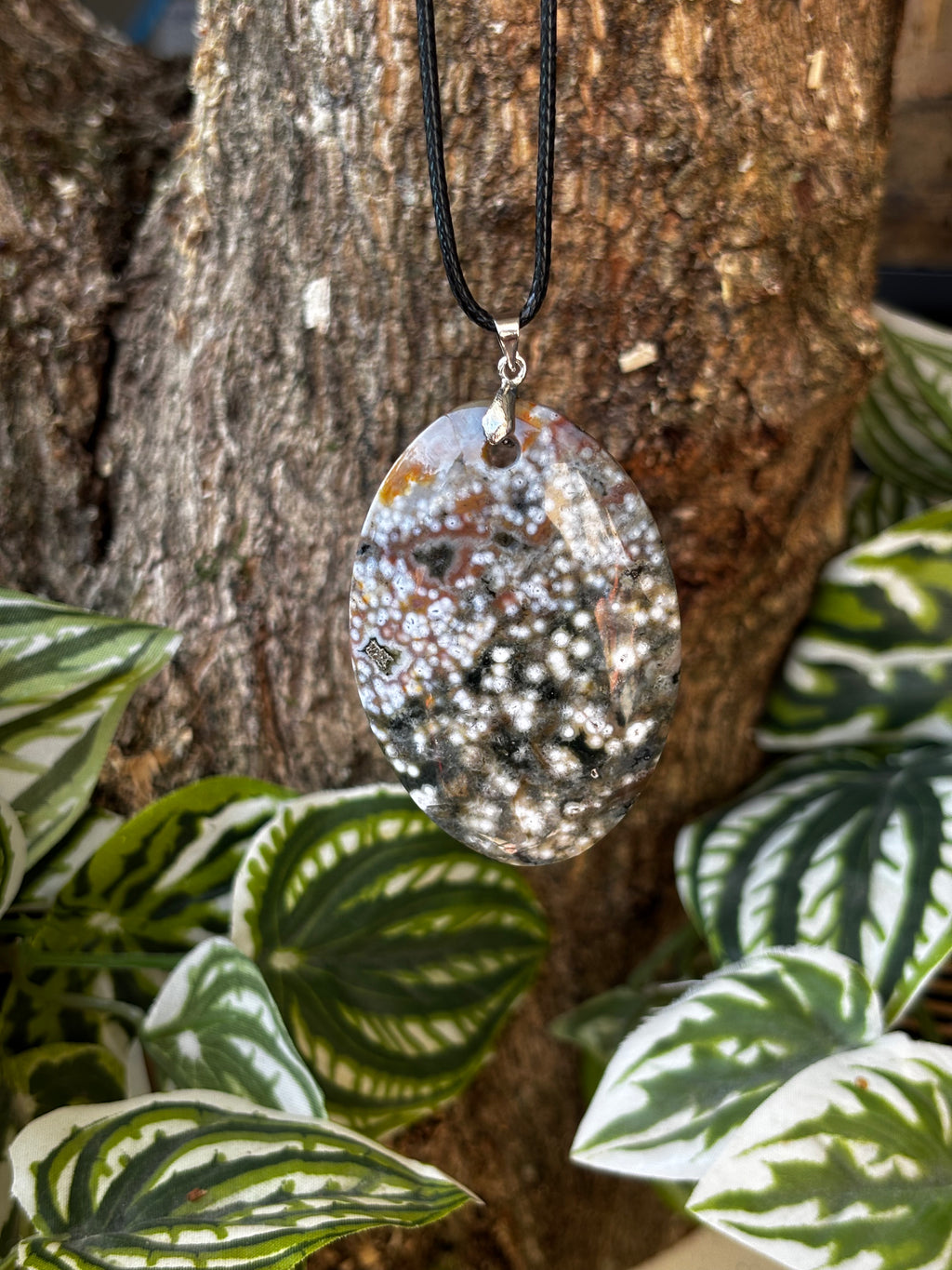 Ocean Jasper Oval Pendant