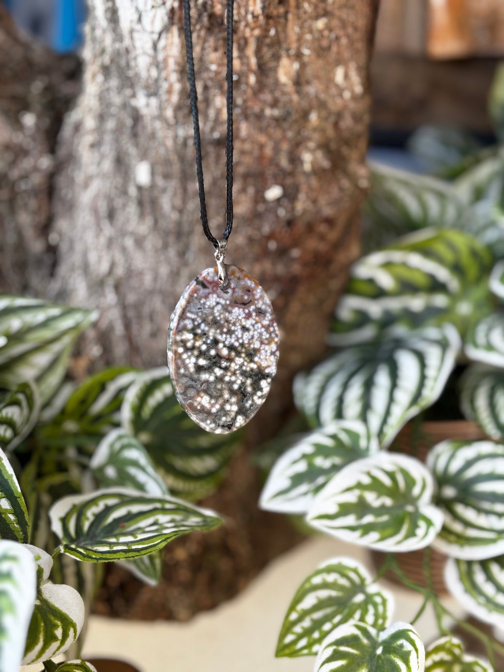 Ocean Jasper Oval Pendant