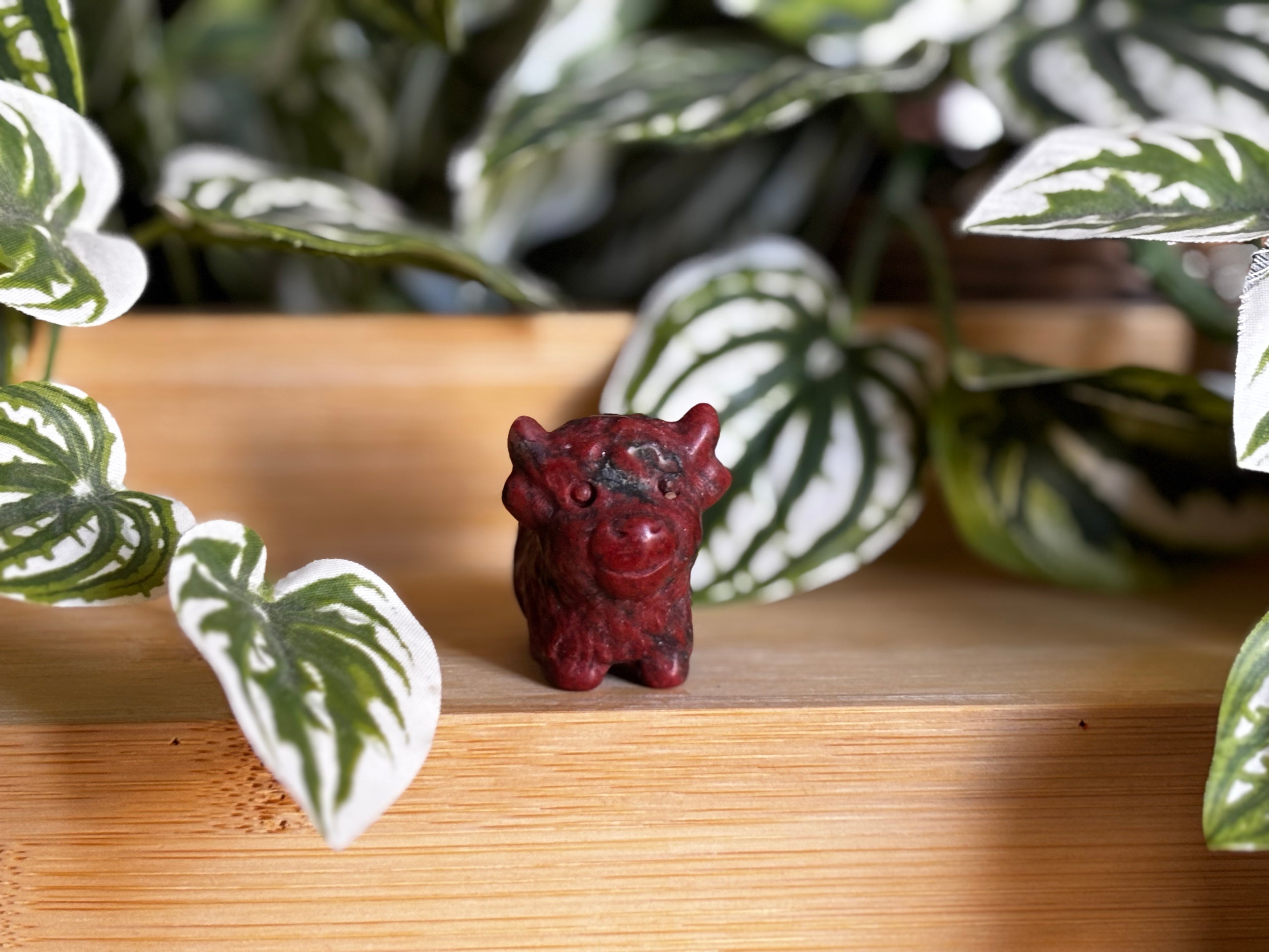 Highland Cow - Red Jasper