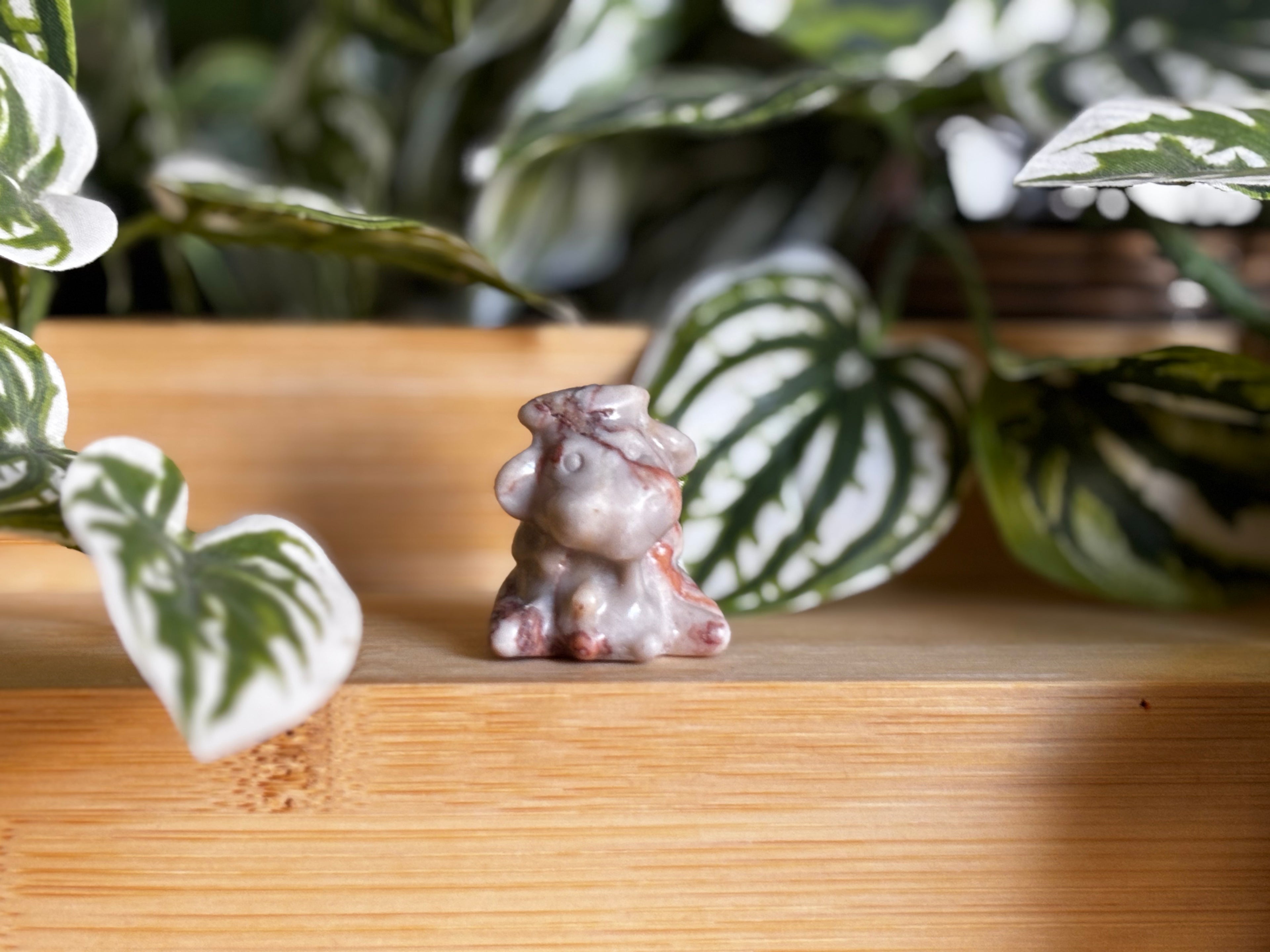 Network Jasper Milking Cow Carving