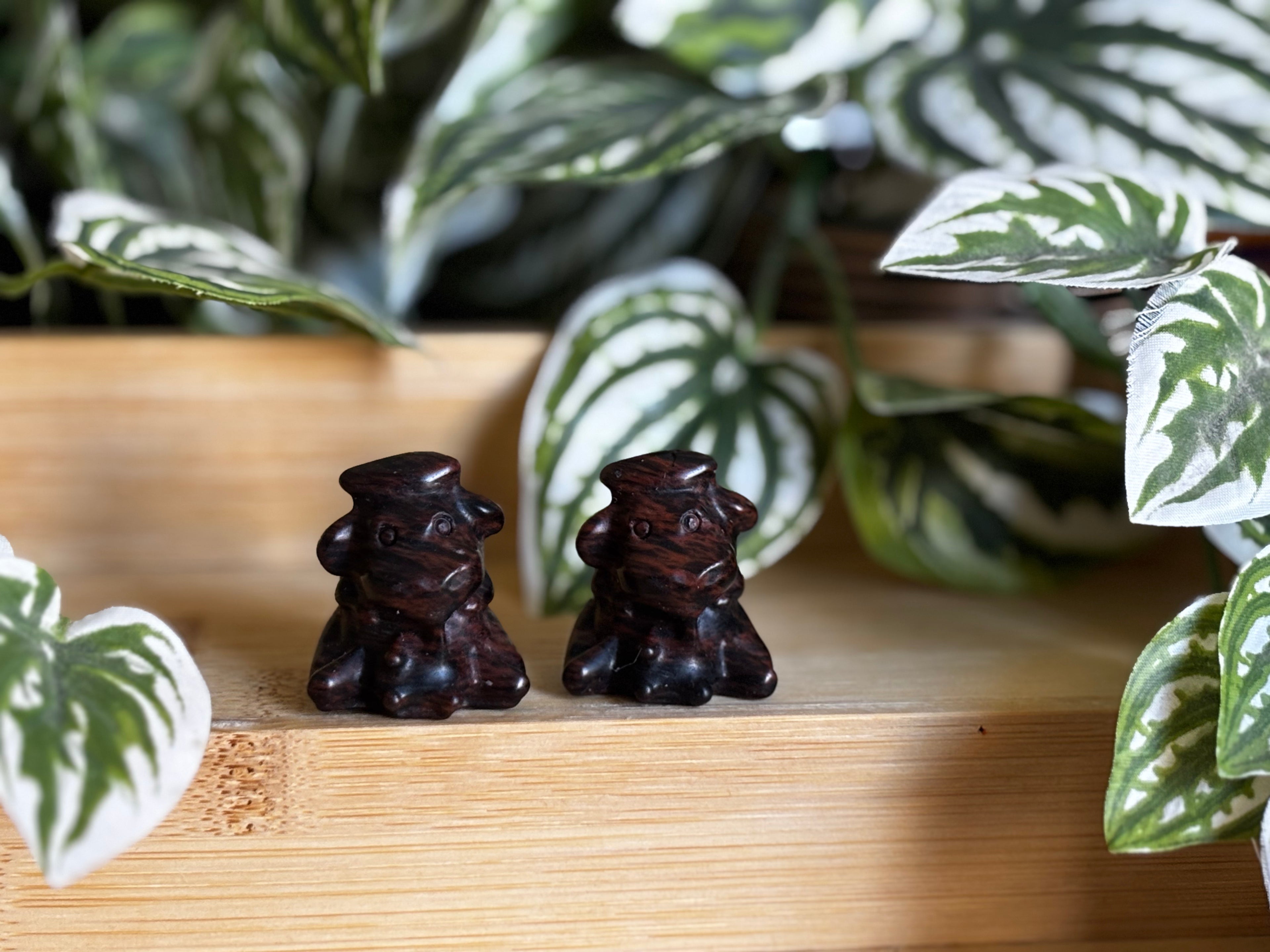 Milking Cow Carving – Mahogany Obsidian