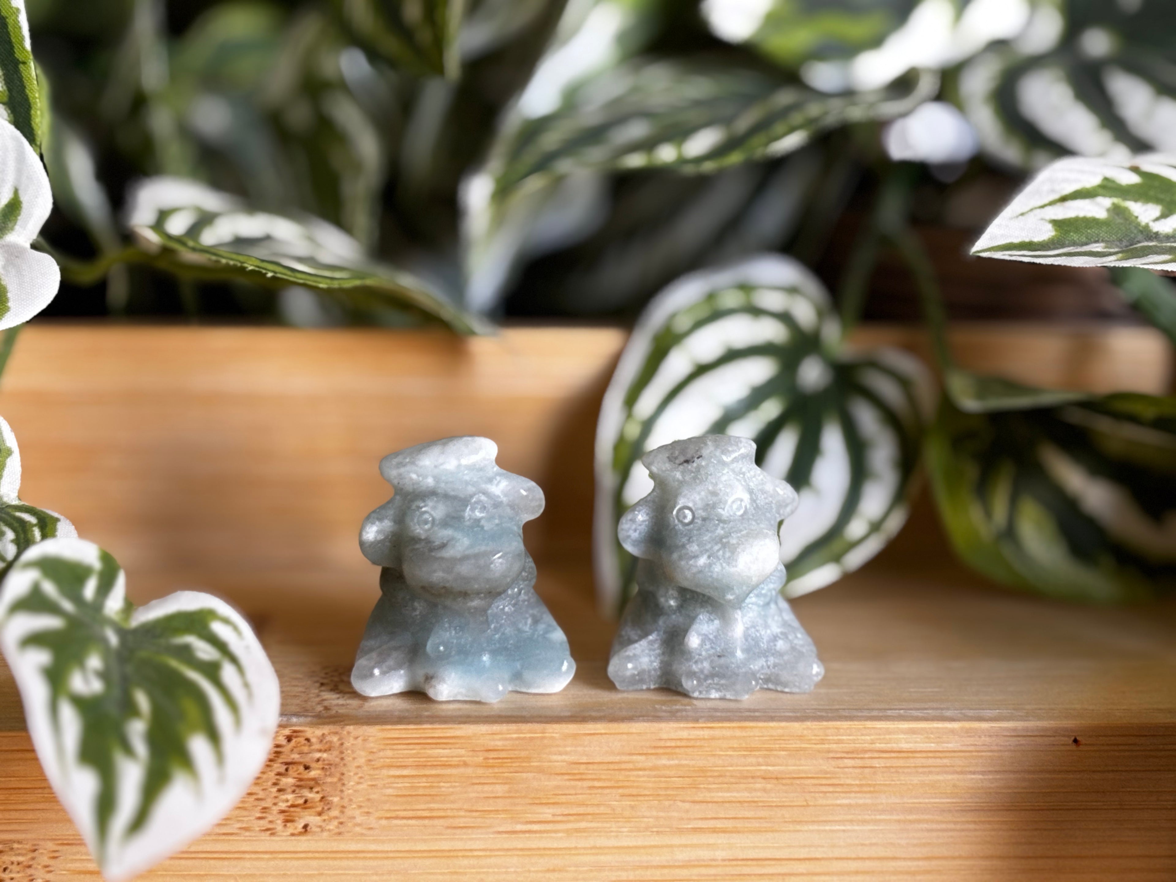 Jadeite Milking Cow Carving