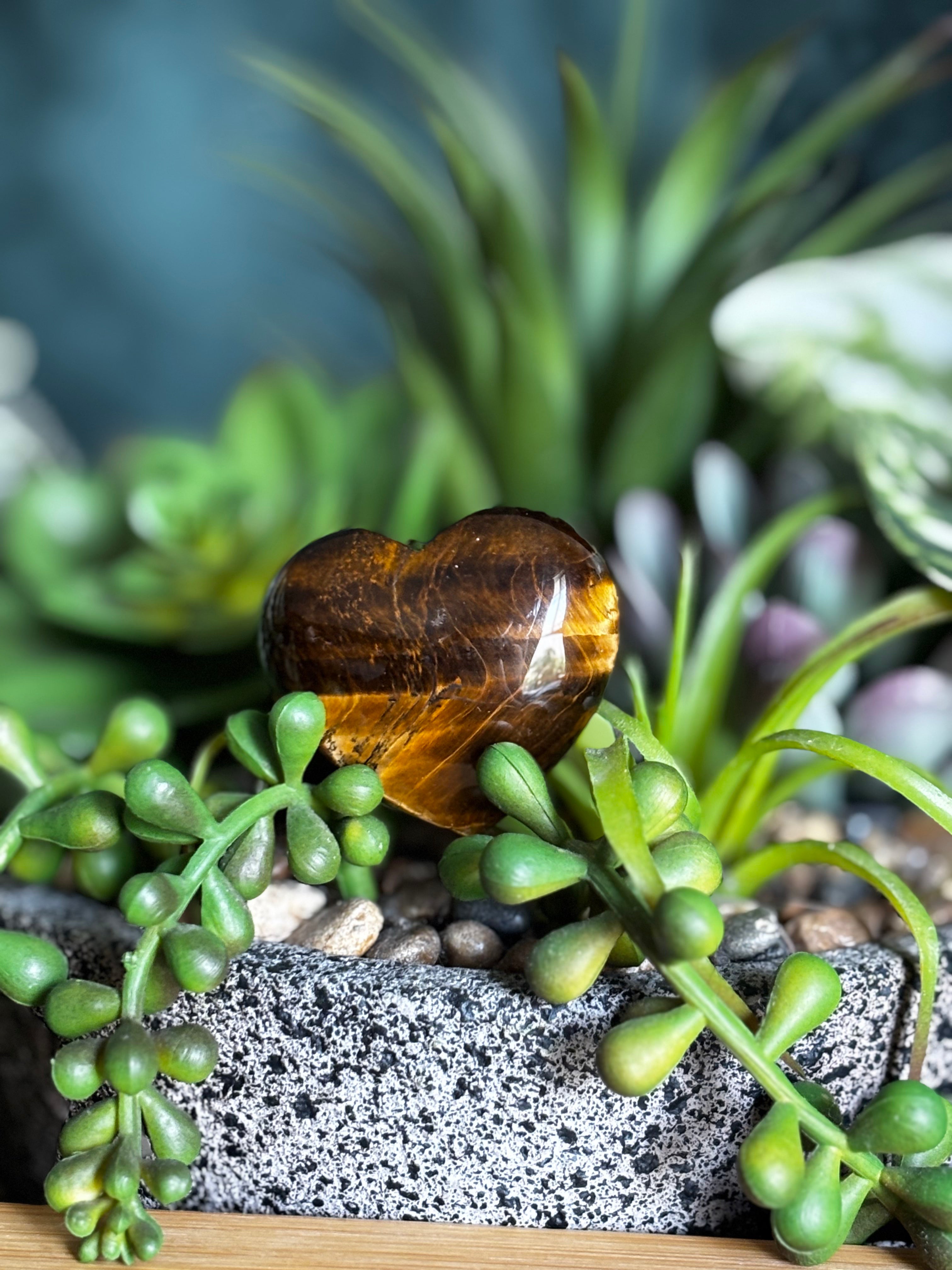 Tigers Eye Heart Small