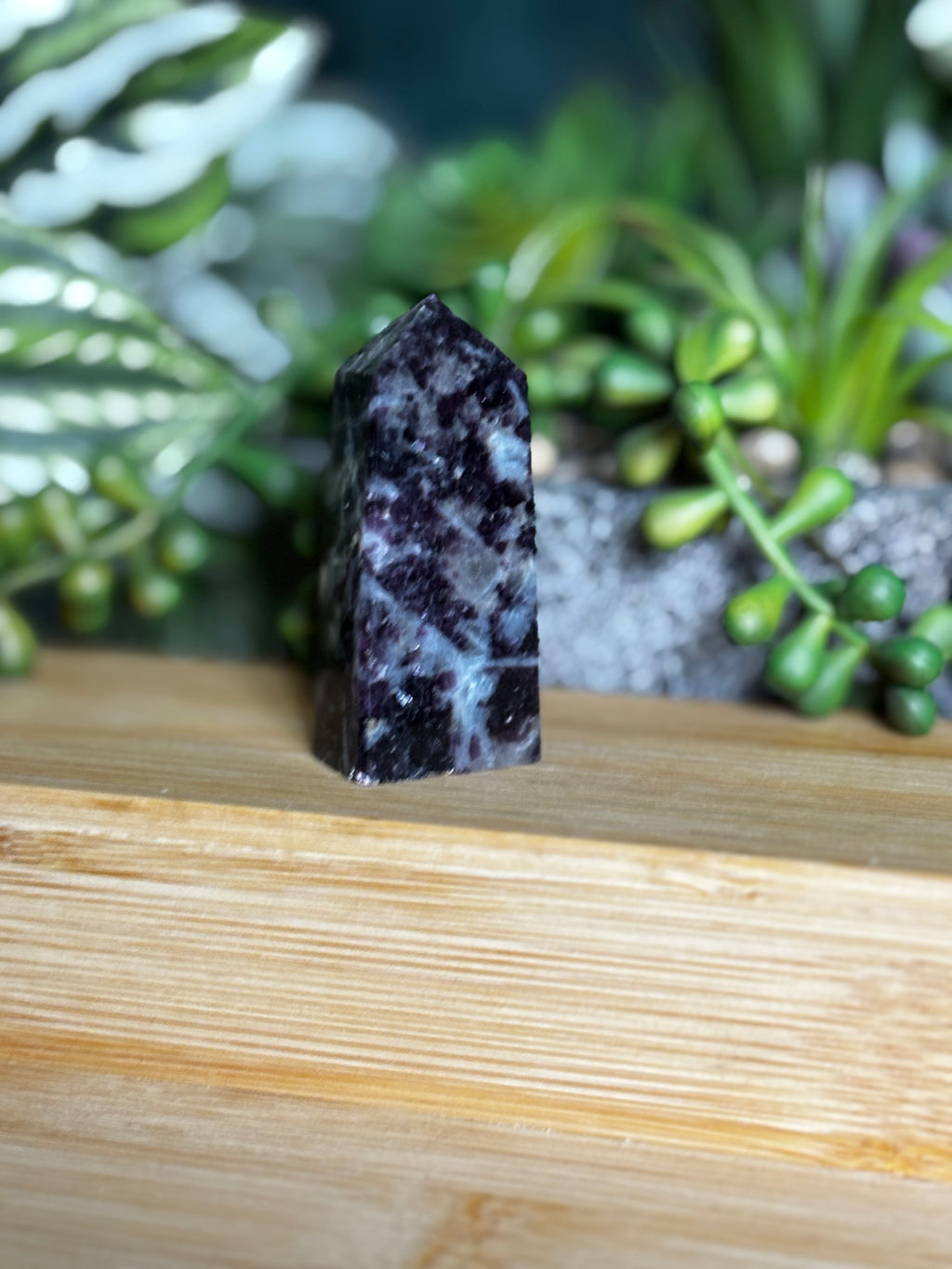 Lepidolite Point Small