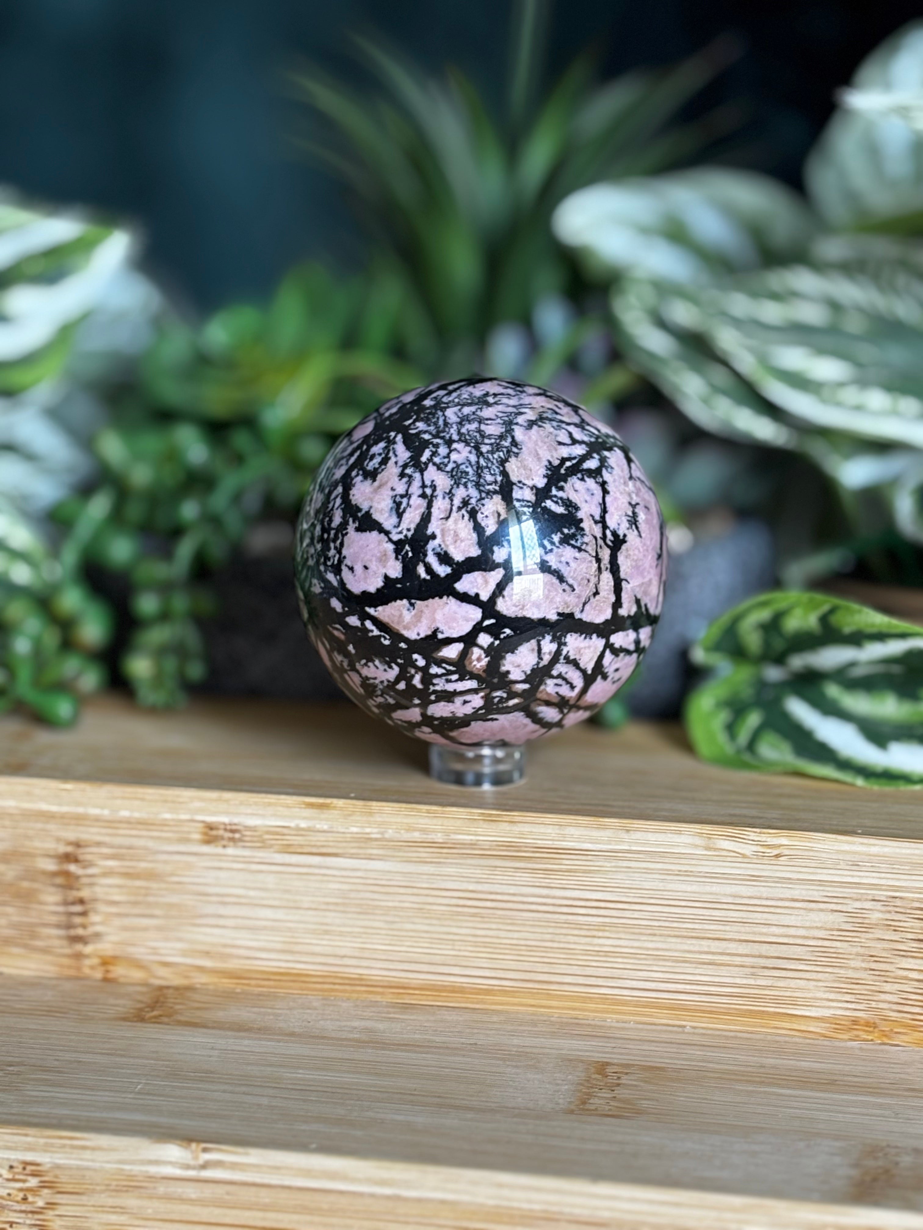 Rhodonite Sphere