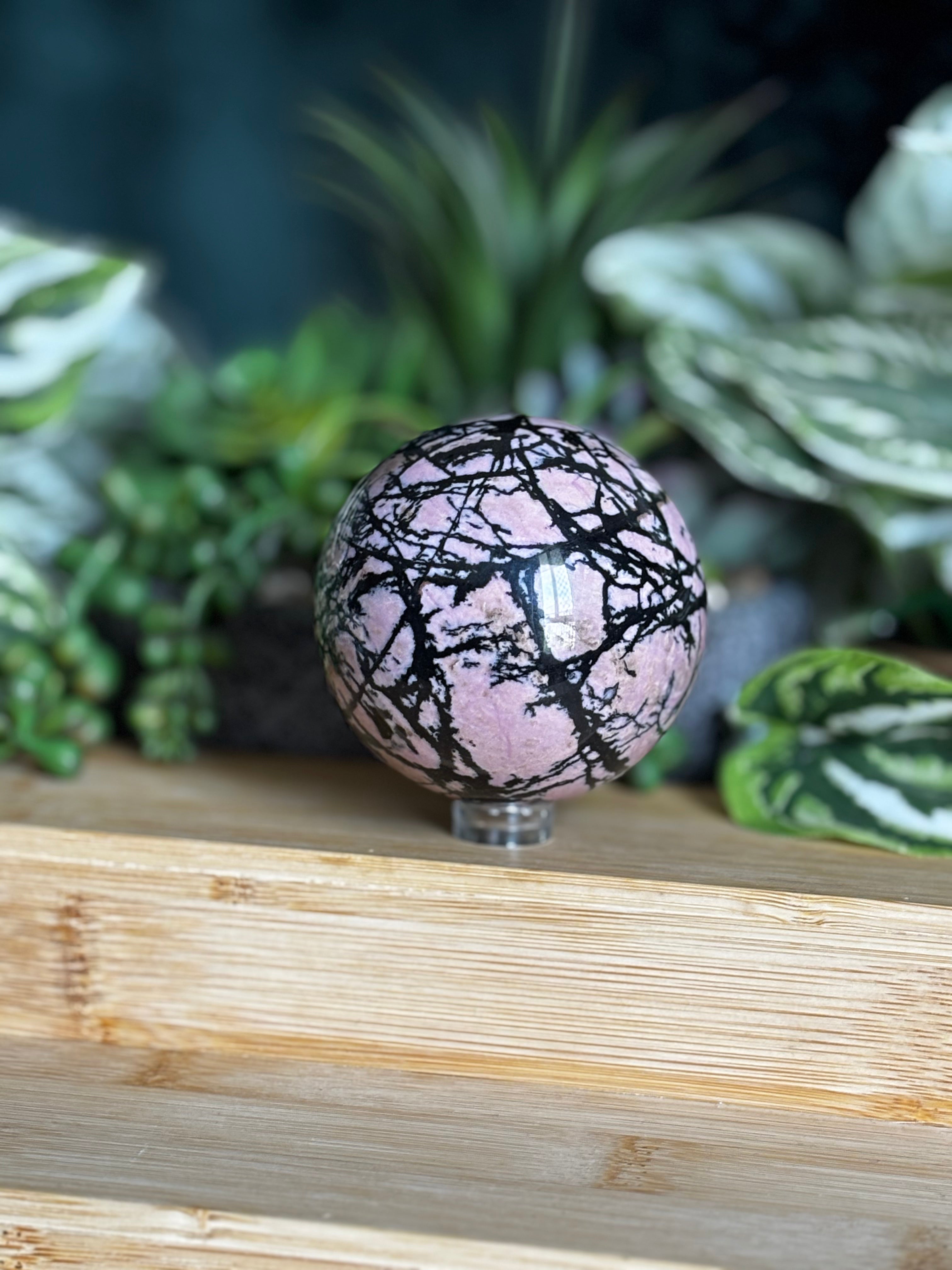 Rhodonite Sphere