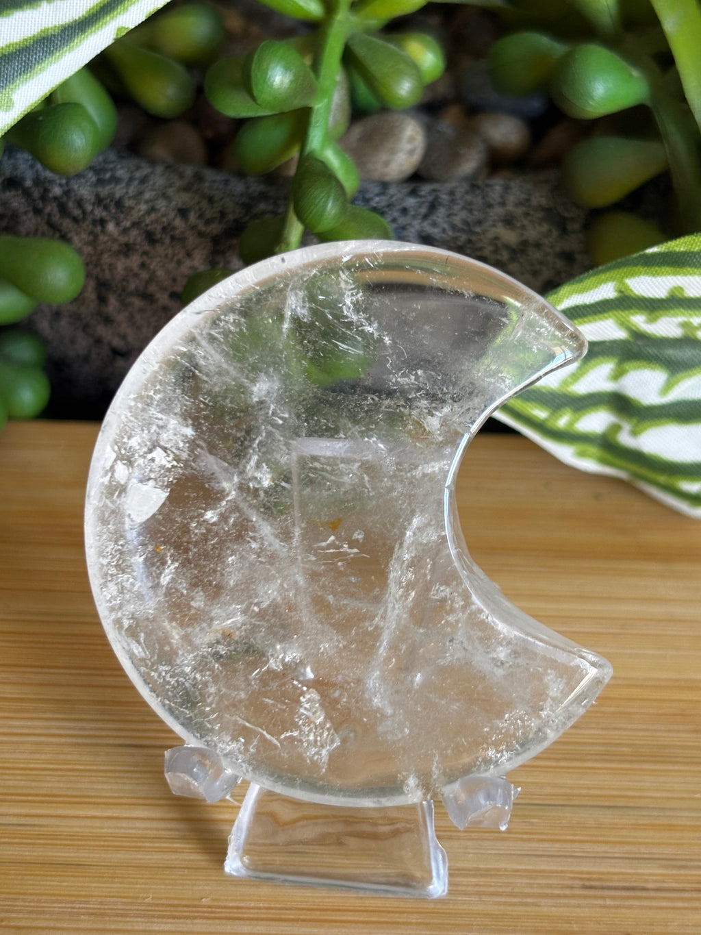 Clear Quartz Moon