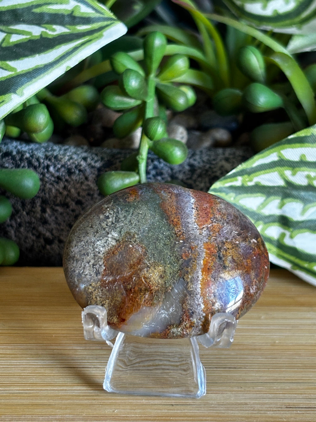 Ocean Jasper Mini Palm Stone