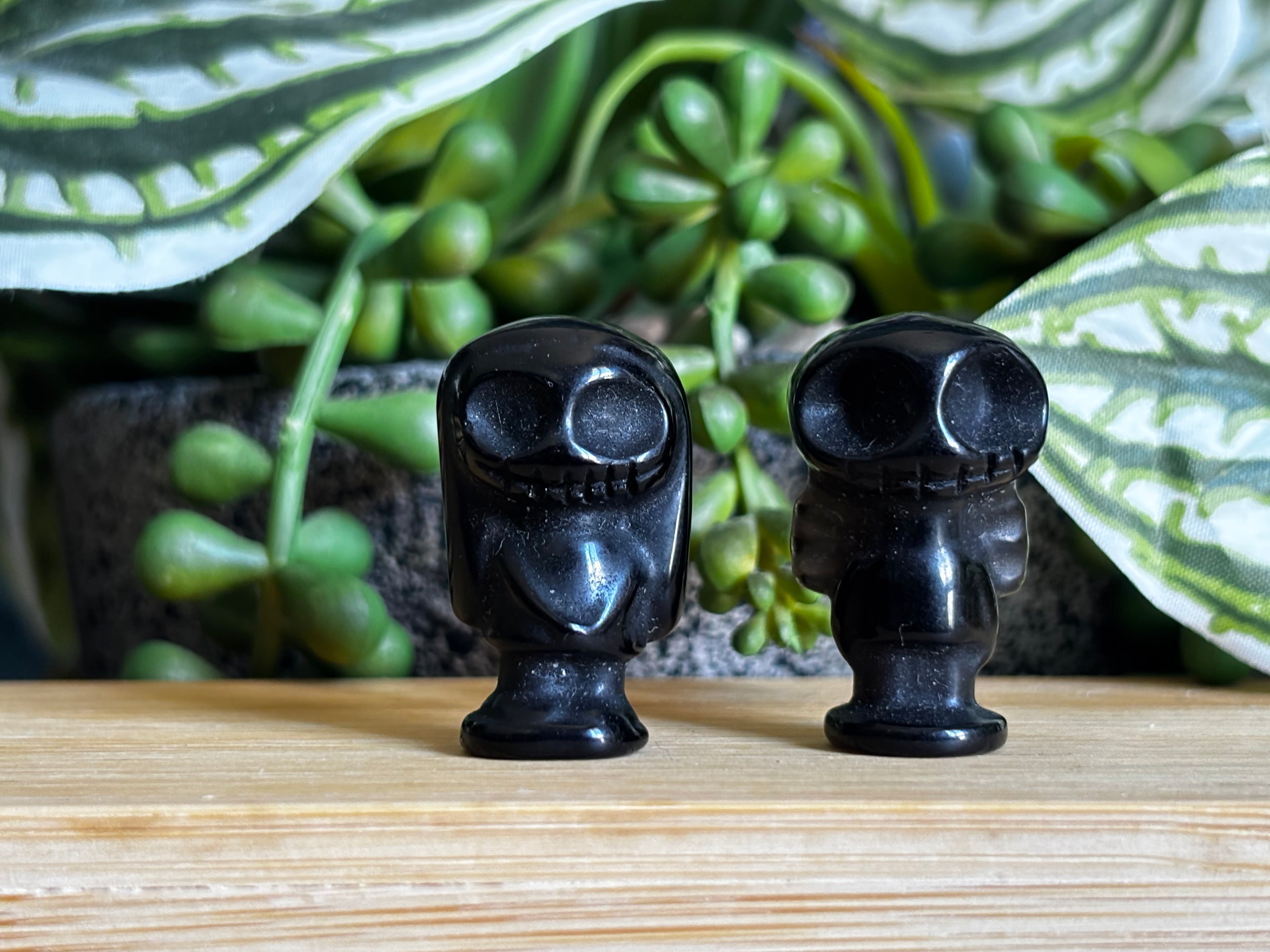 Jack & Sally Mini Obsidian Carving Set