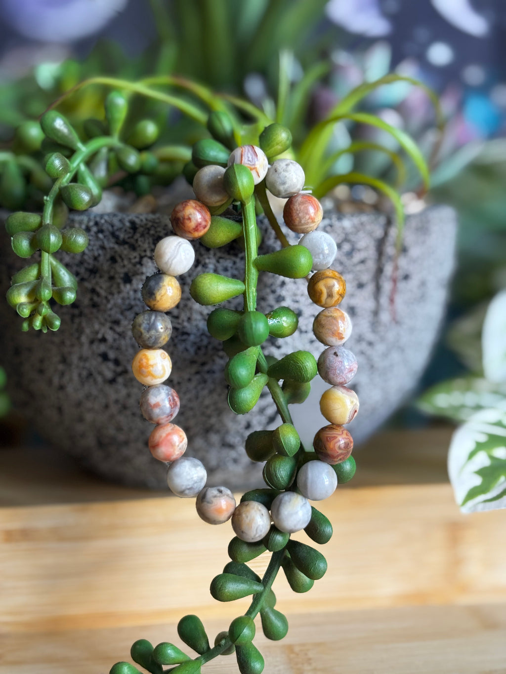 Crazy Lace Agate 8mm Bracelet
