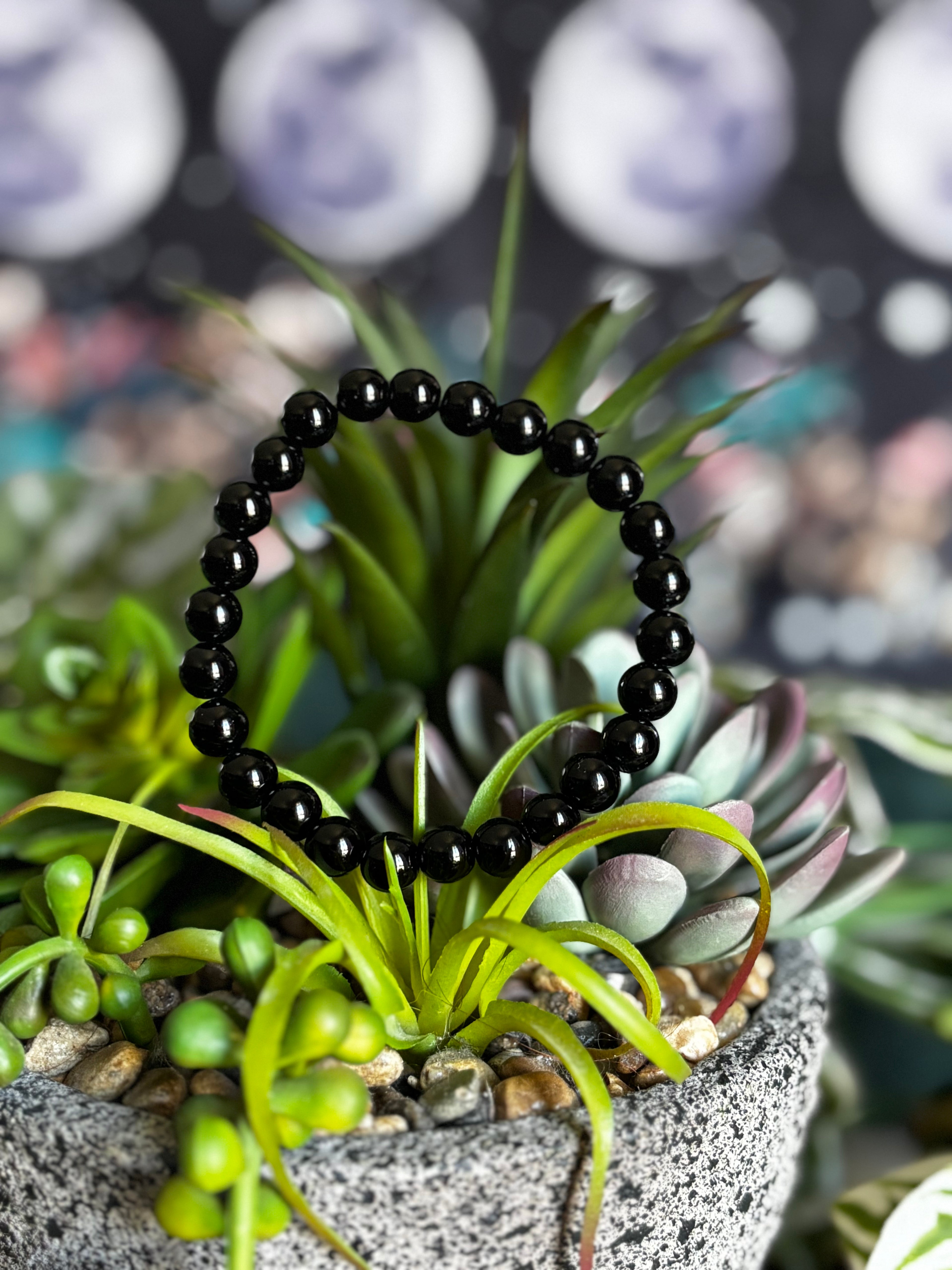 8mm Black Obsidian Bracelet