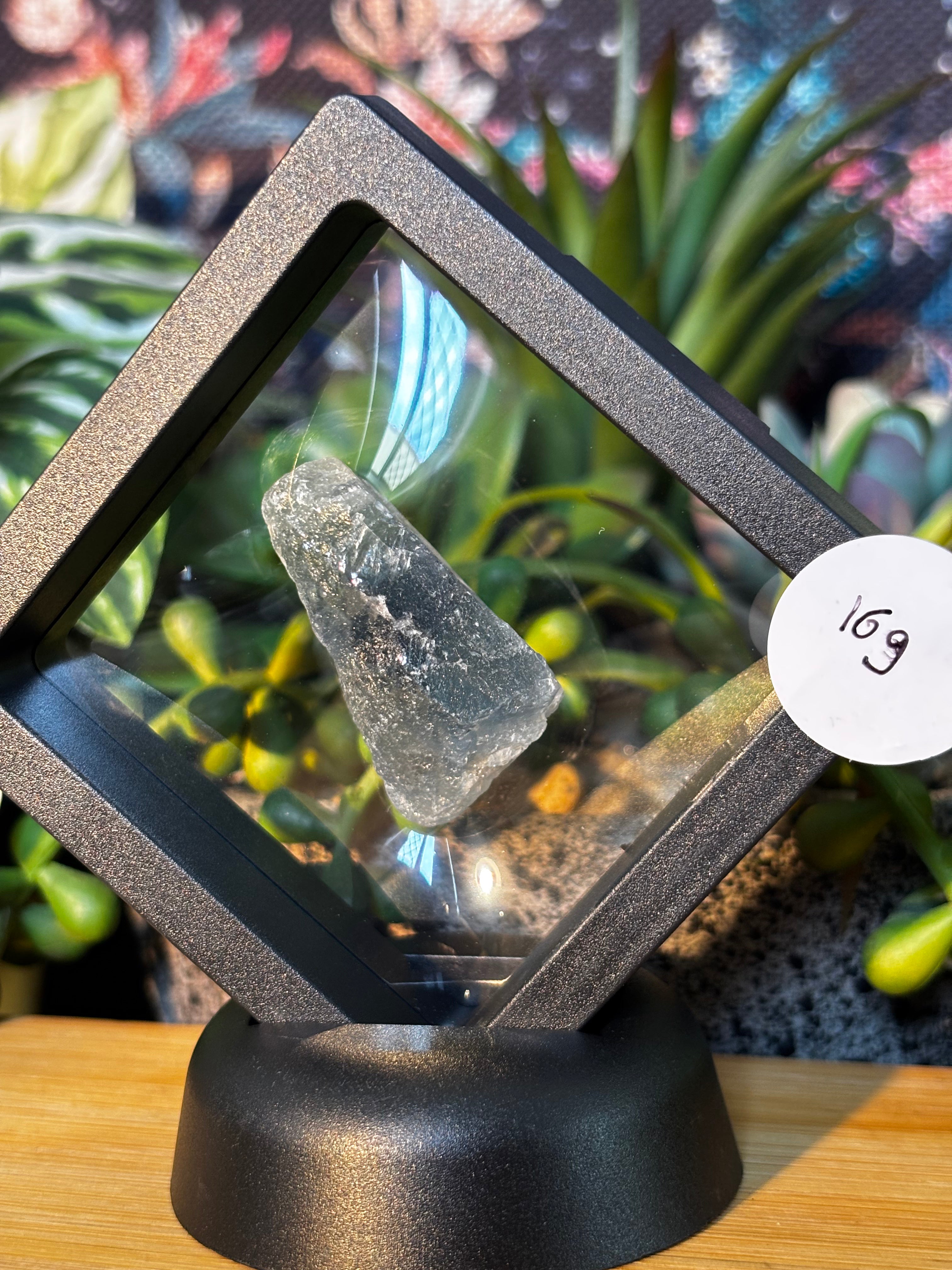 #2 - 16g Fluorite Specimen in Floating Membrane Display Case