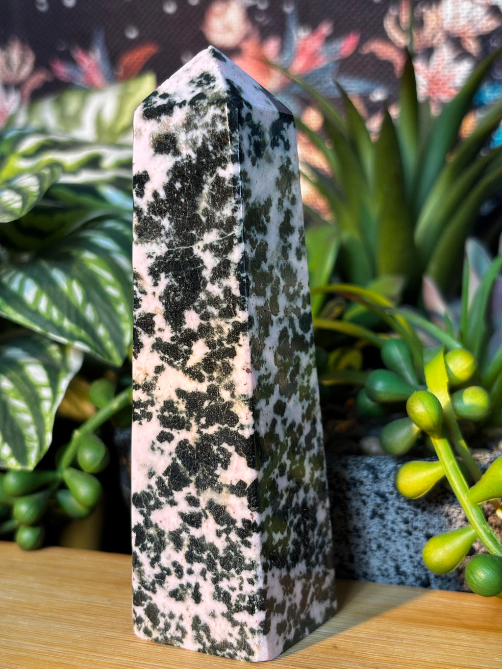 Pink Snowflake Obsidian Tower