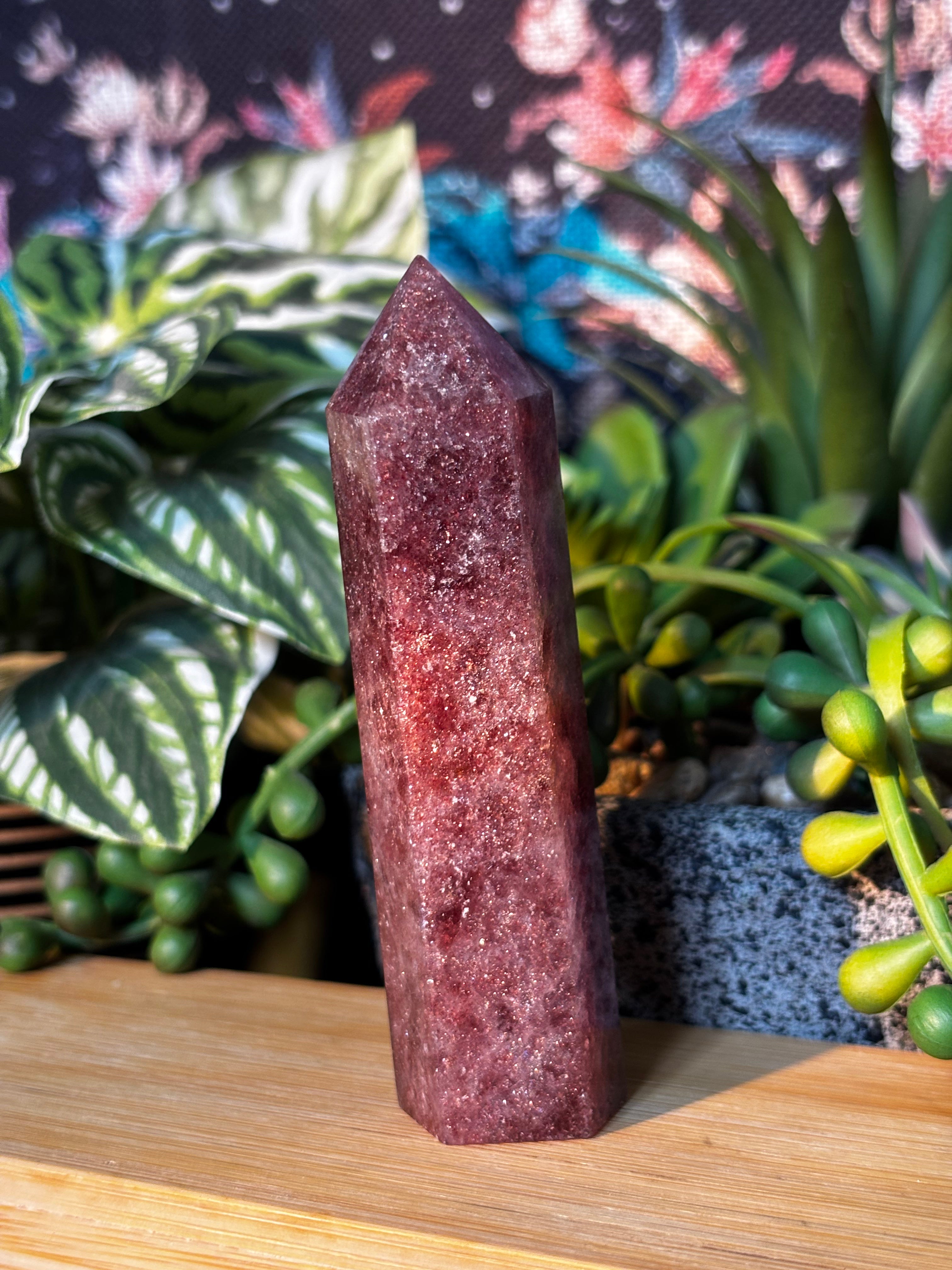 Strawberry Quartz Point