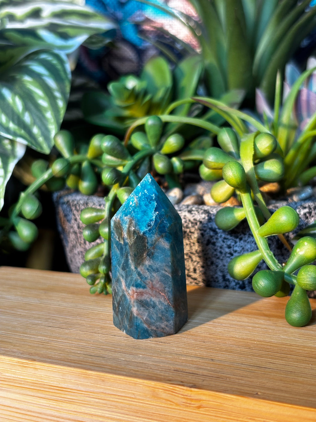 Blue Apatite Mini Point