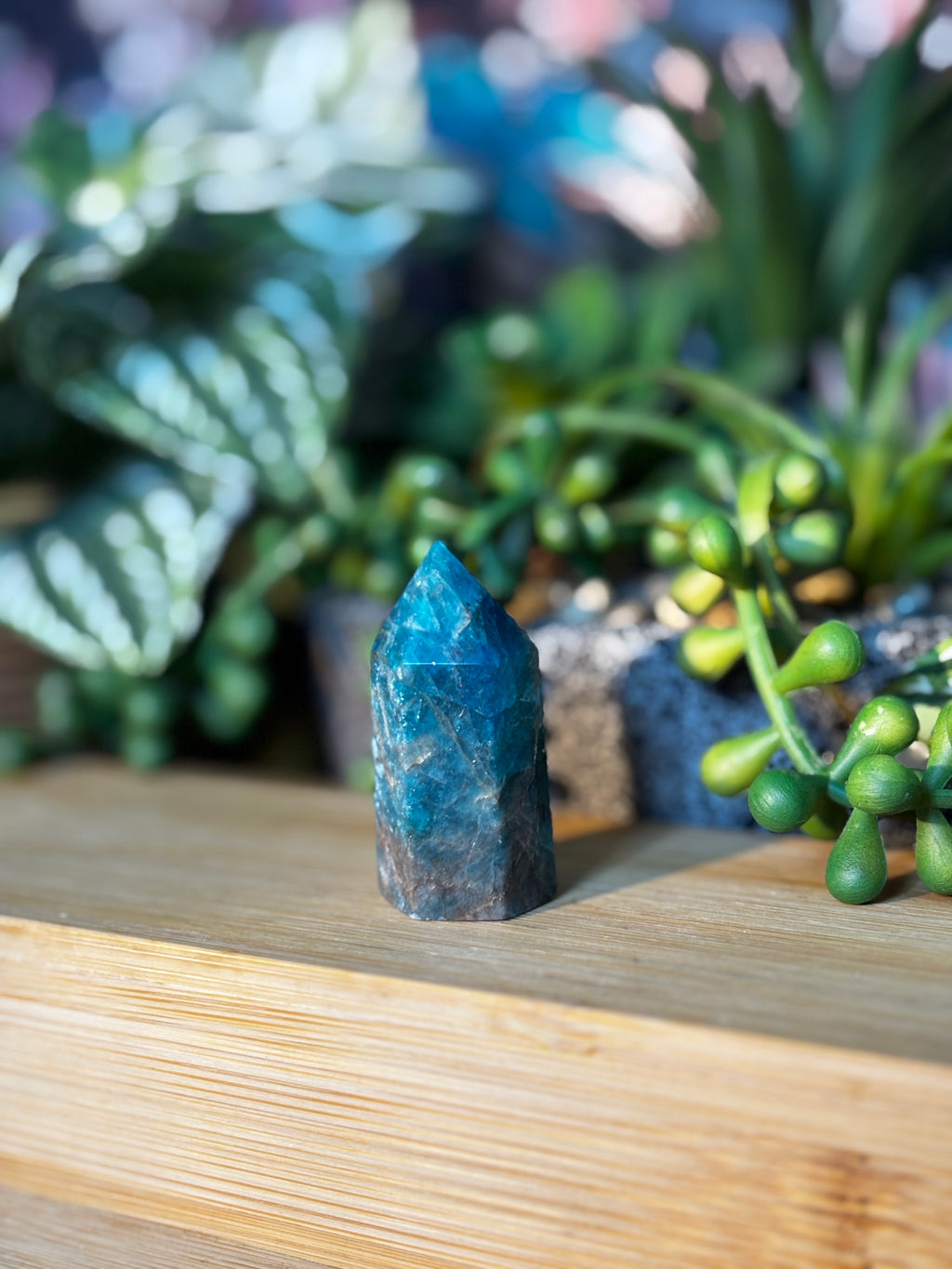 Blue Apatite Mini Point