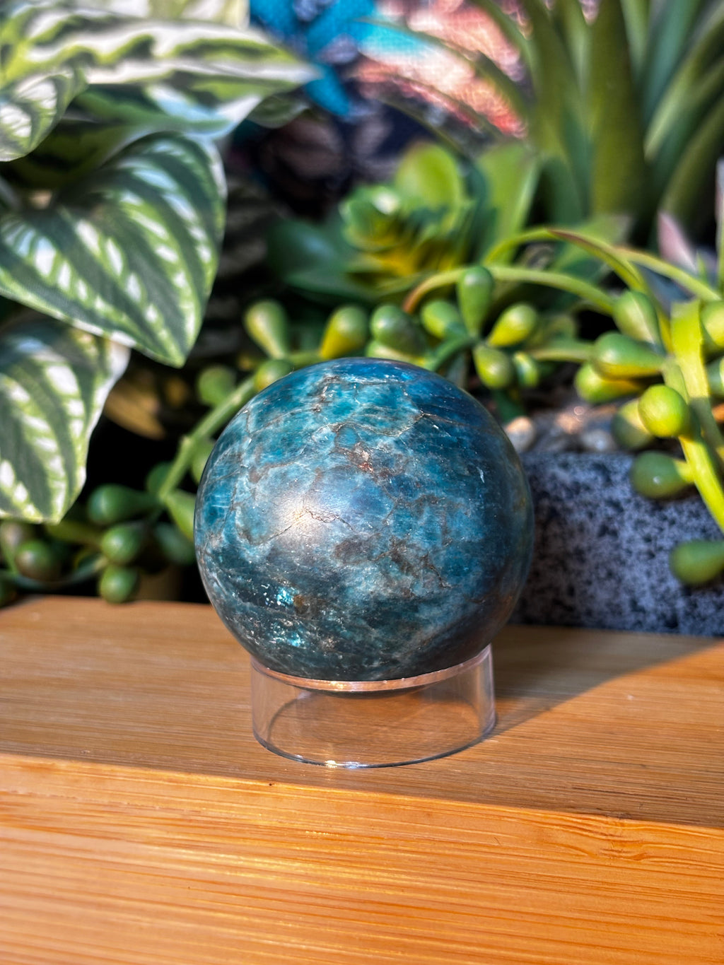 Blue Apatite Small Sphere