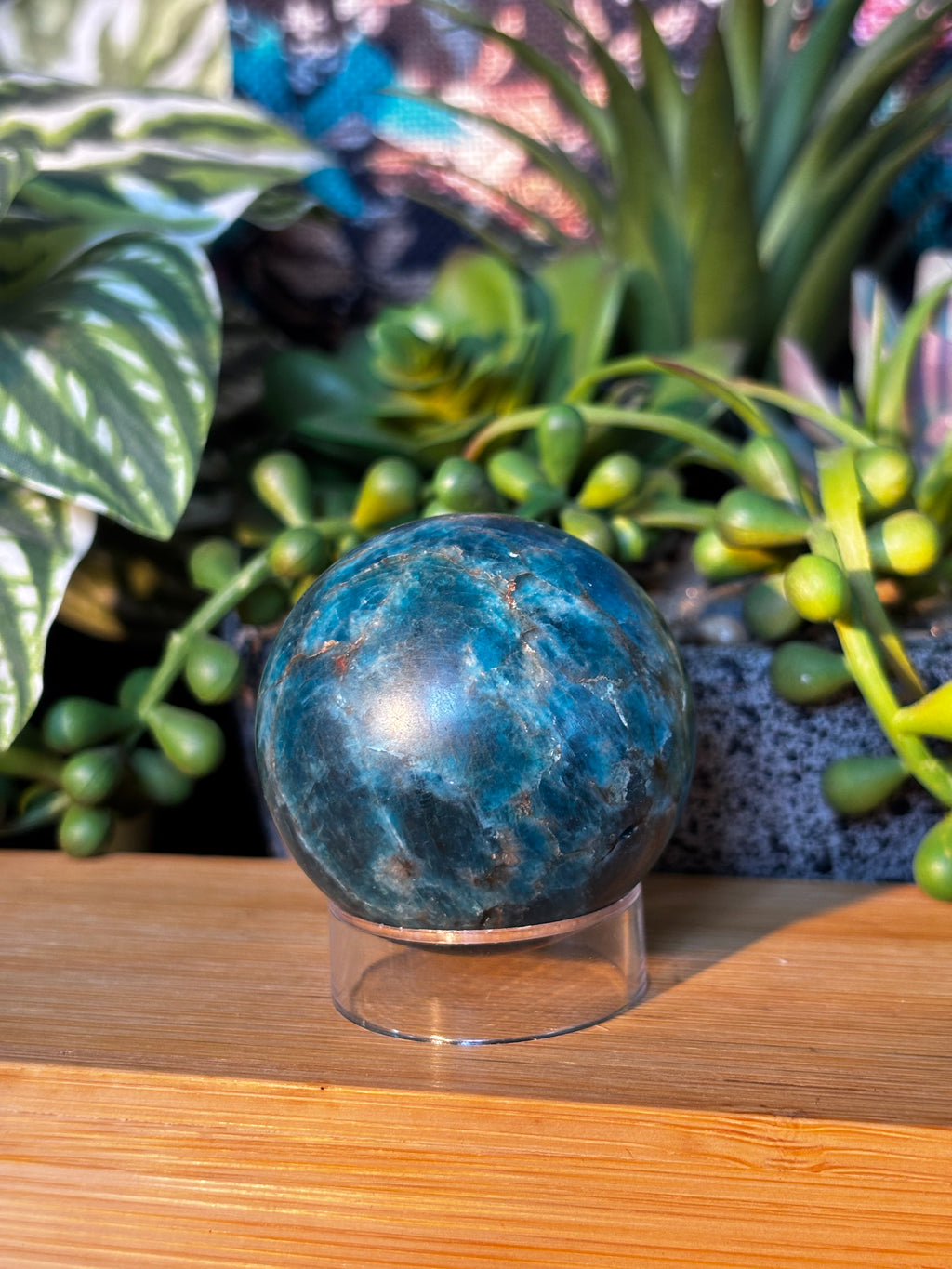 Blue Apatite Small Sphere