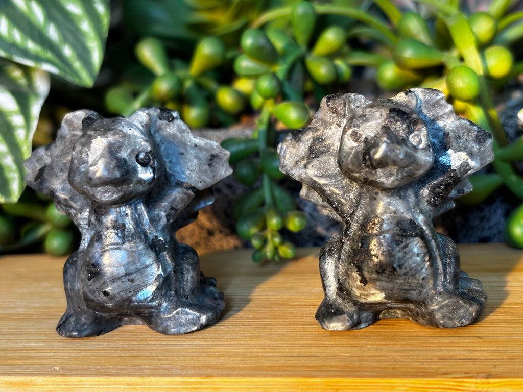 Larvikite Dragon Carving