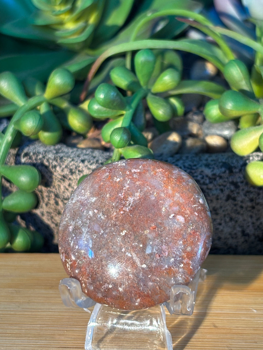 Ocean Jasper Round Palm (Small)