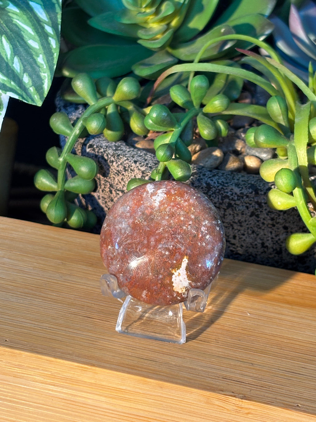 Ocean Jasper Round Palm (Small)