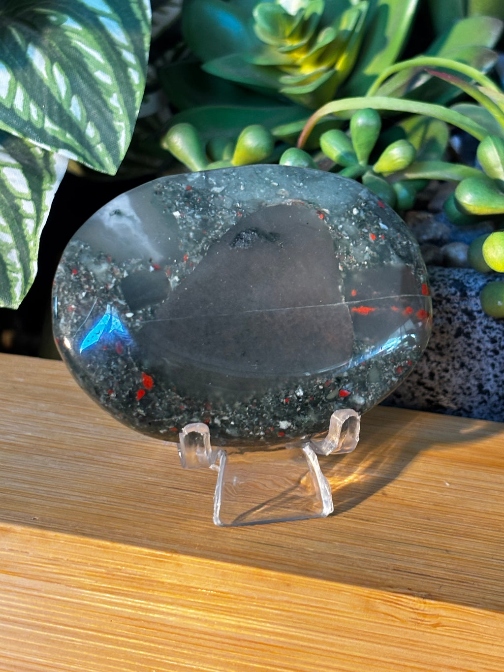 Bloodstone Palm Stone