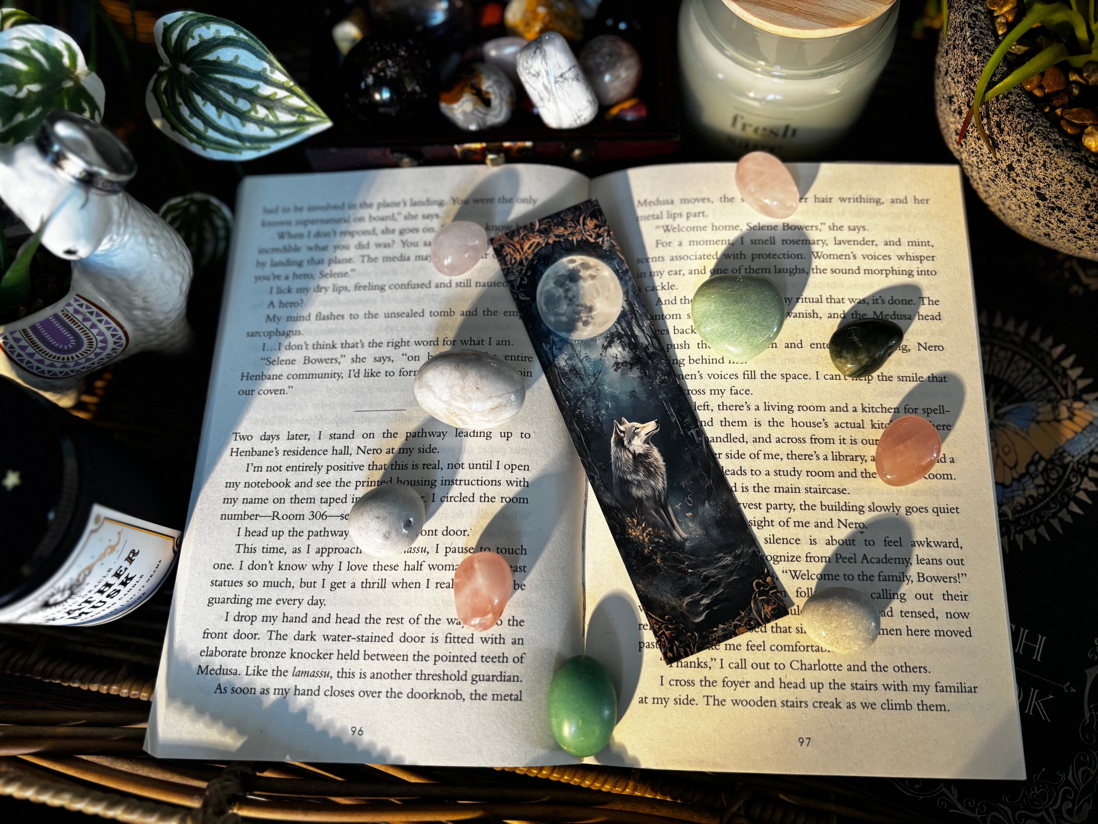 Elegant Wolf Bookmark