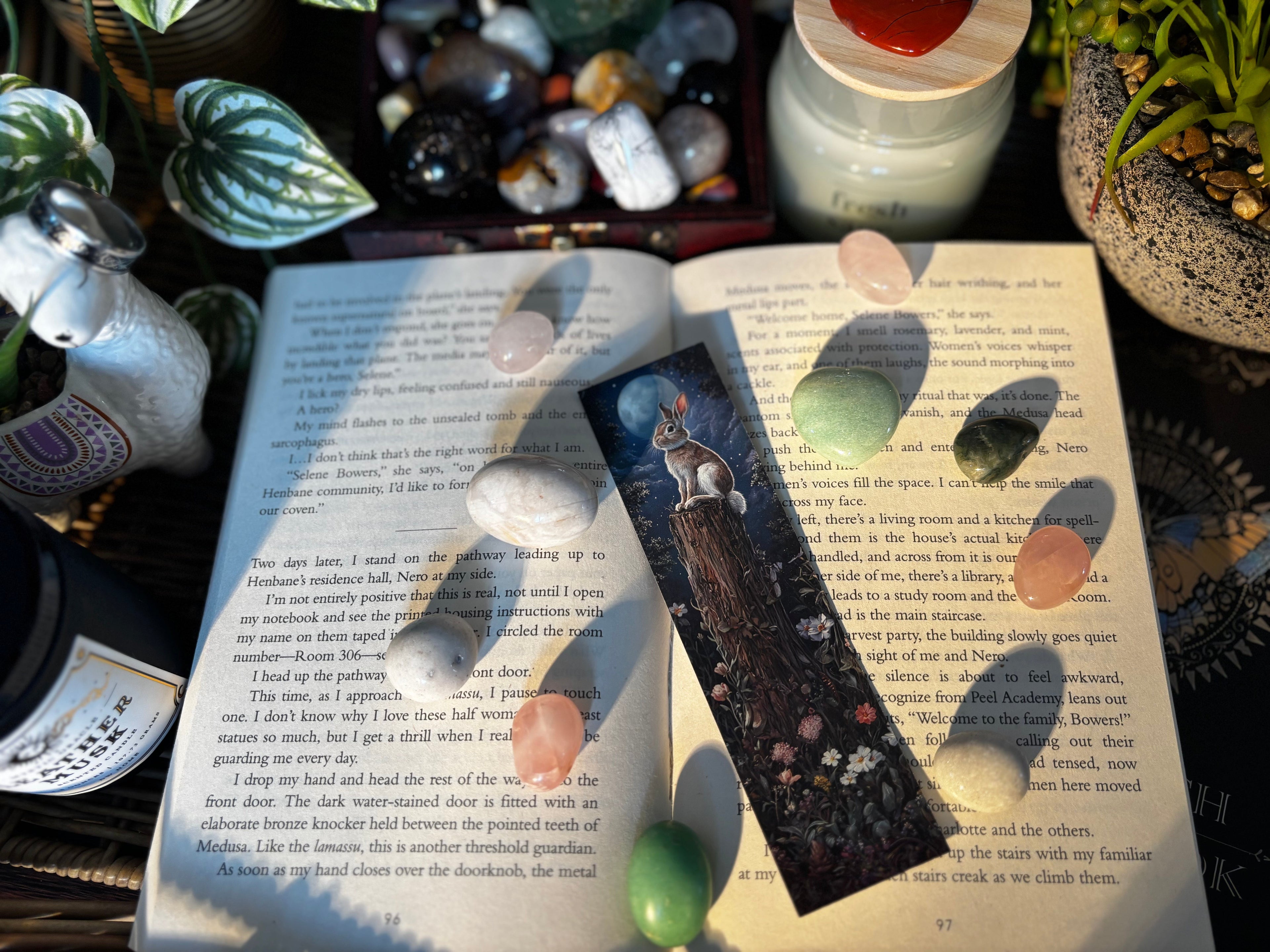 Rabbit Flower Bookmark