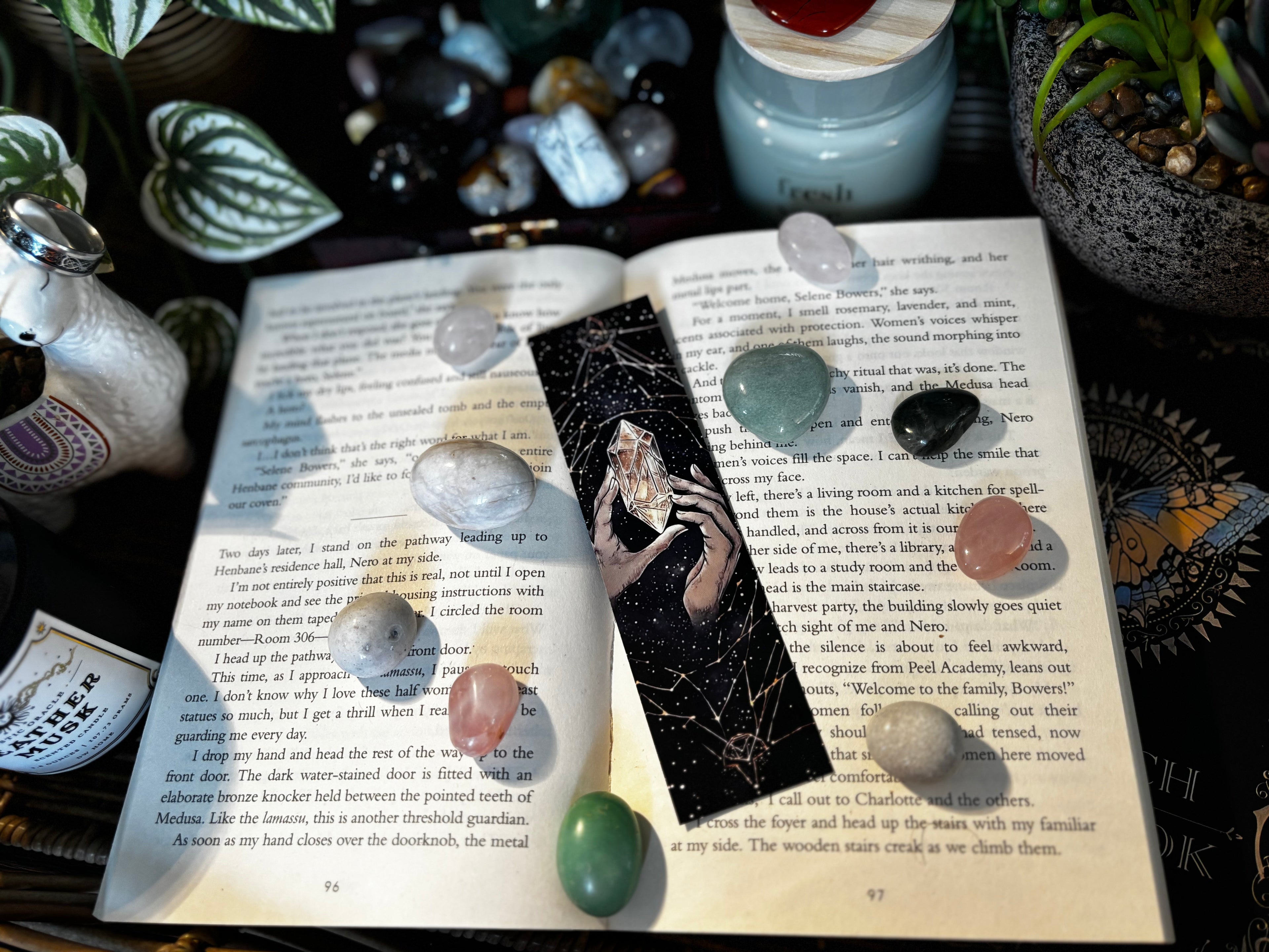 Crystal Hands Bookmark