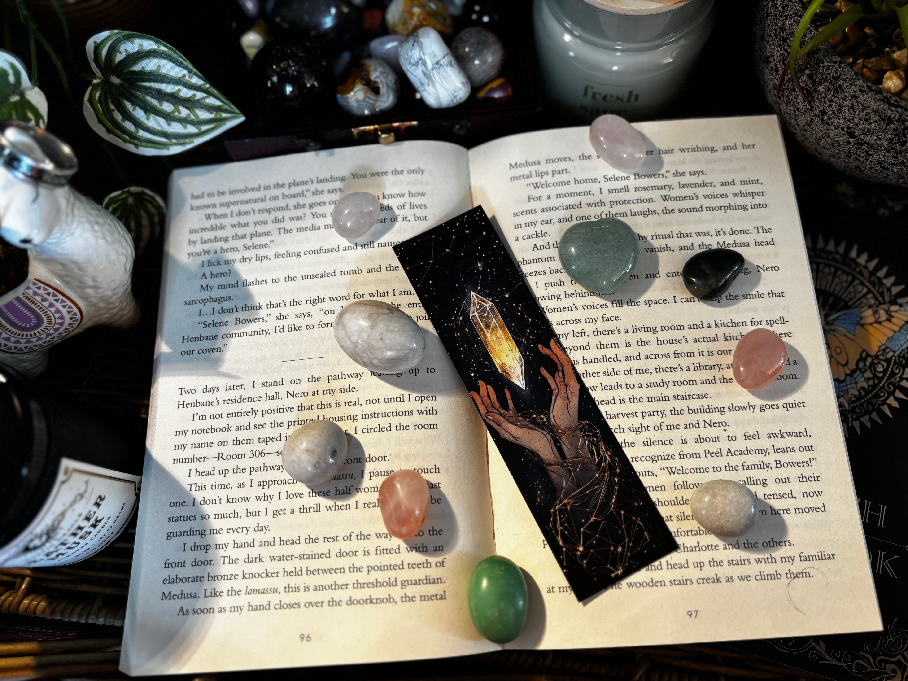 Celestial Crystal Hands Bookmark