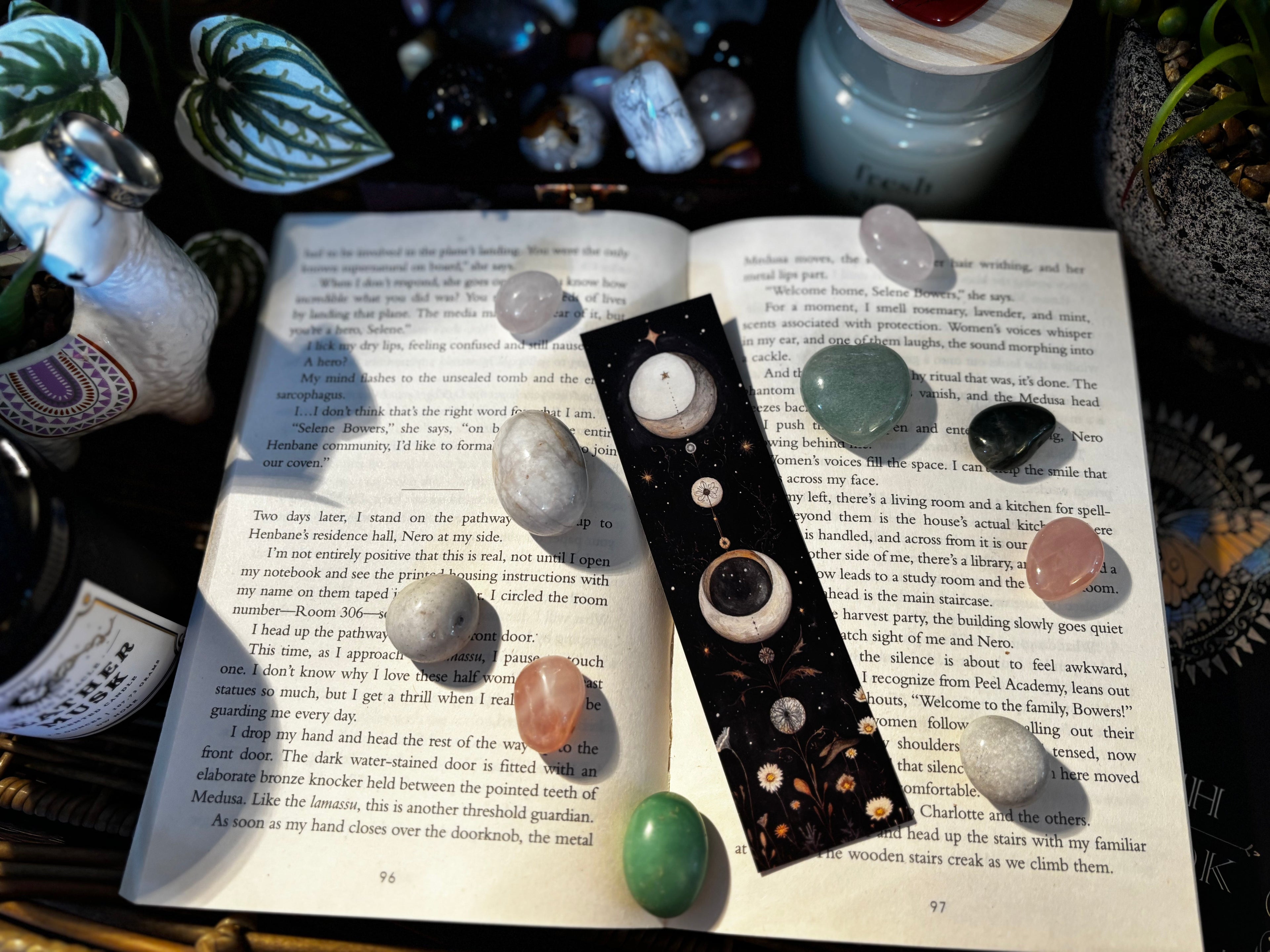 Moon Flower Bookmark