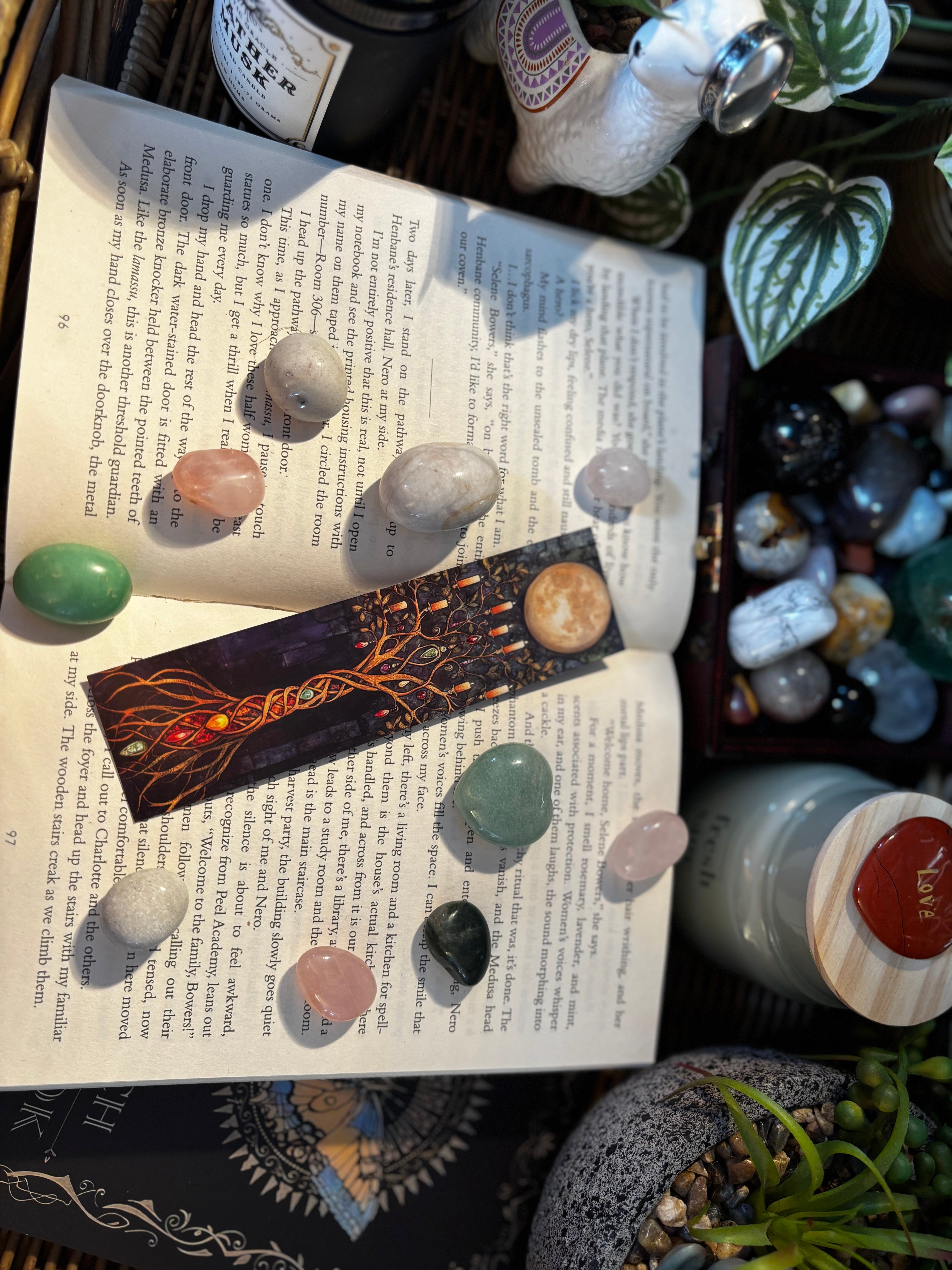 Woven Gem Tree Bookmark