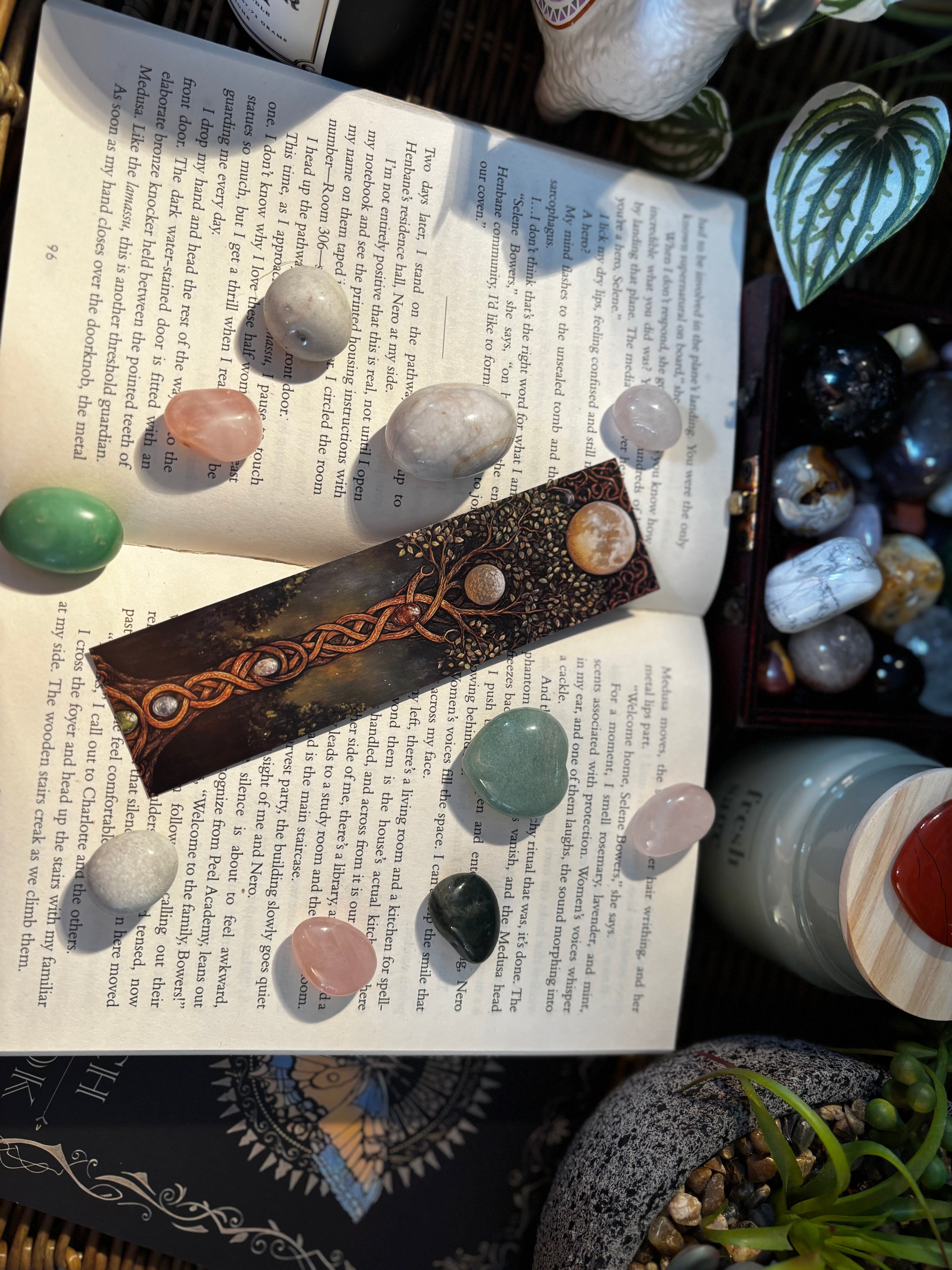 Leafy Gem Tree Bookmark