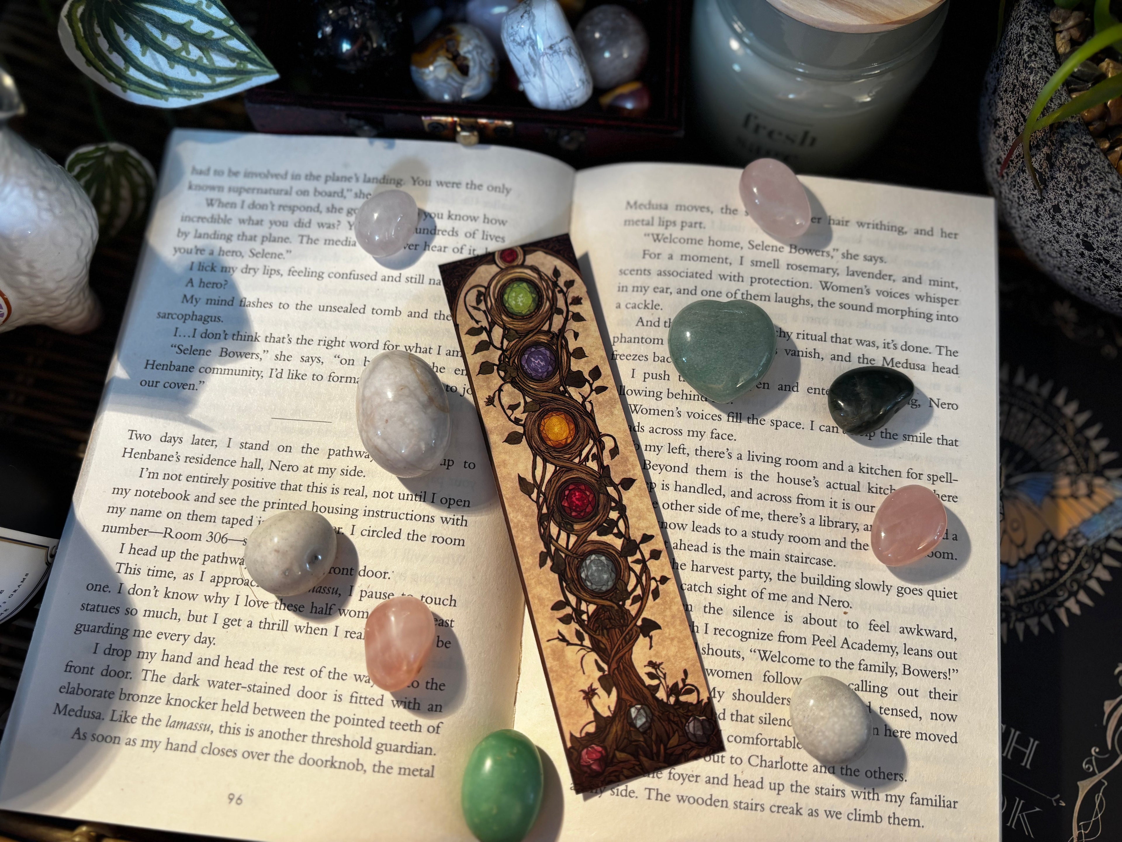 Vine Woven Gem Tree Bookmark