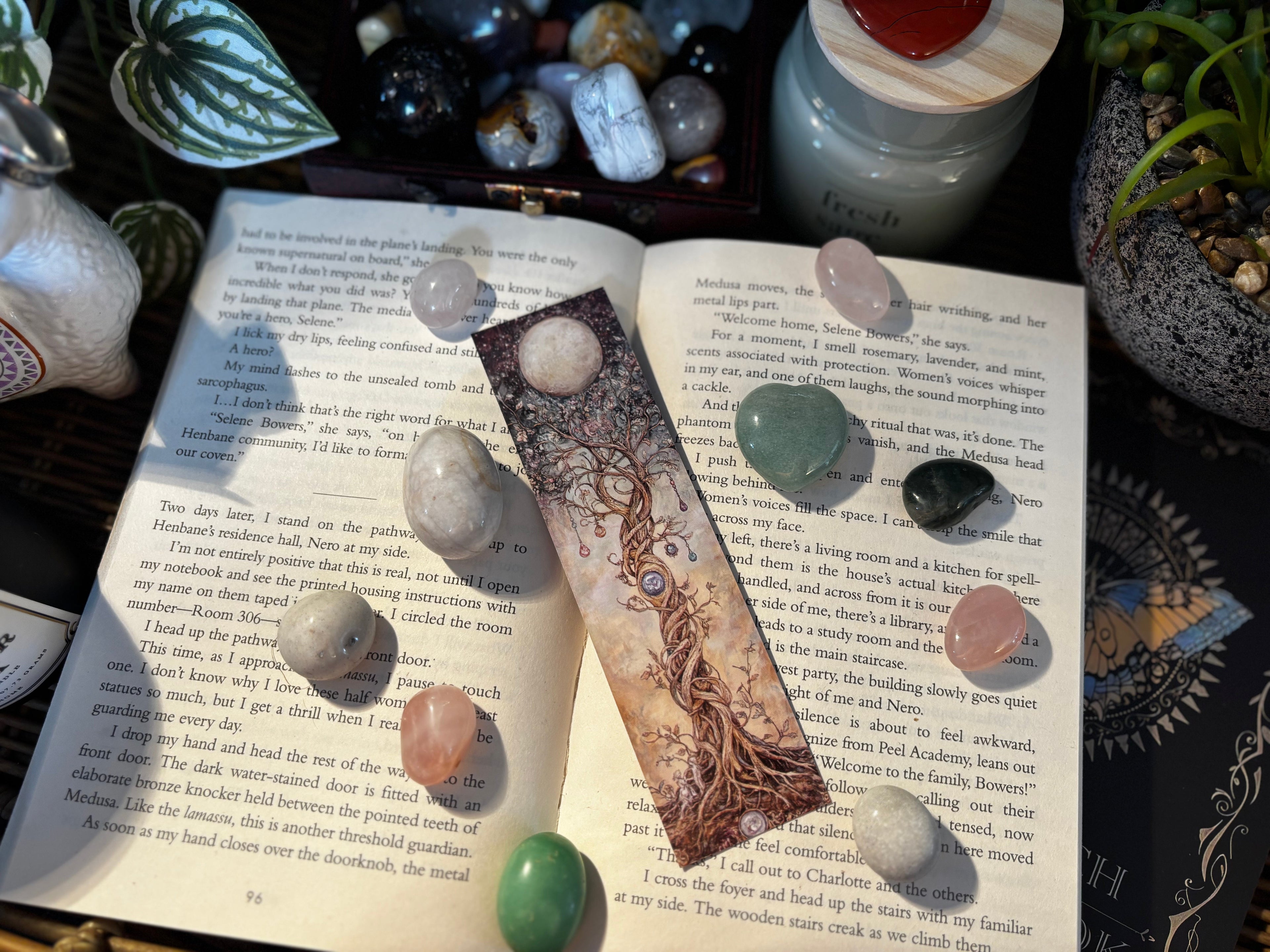 Intricate Woven Tree Bookmark