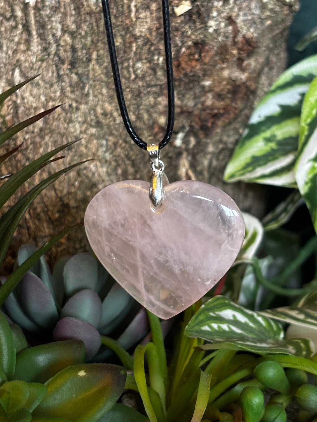Rose Quartz Heart Pendant