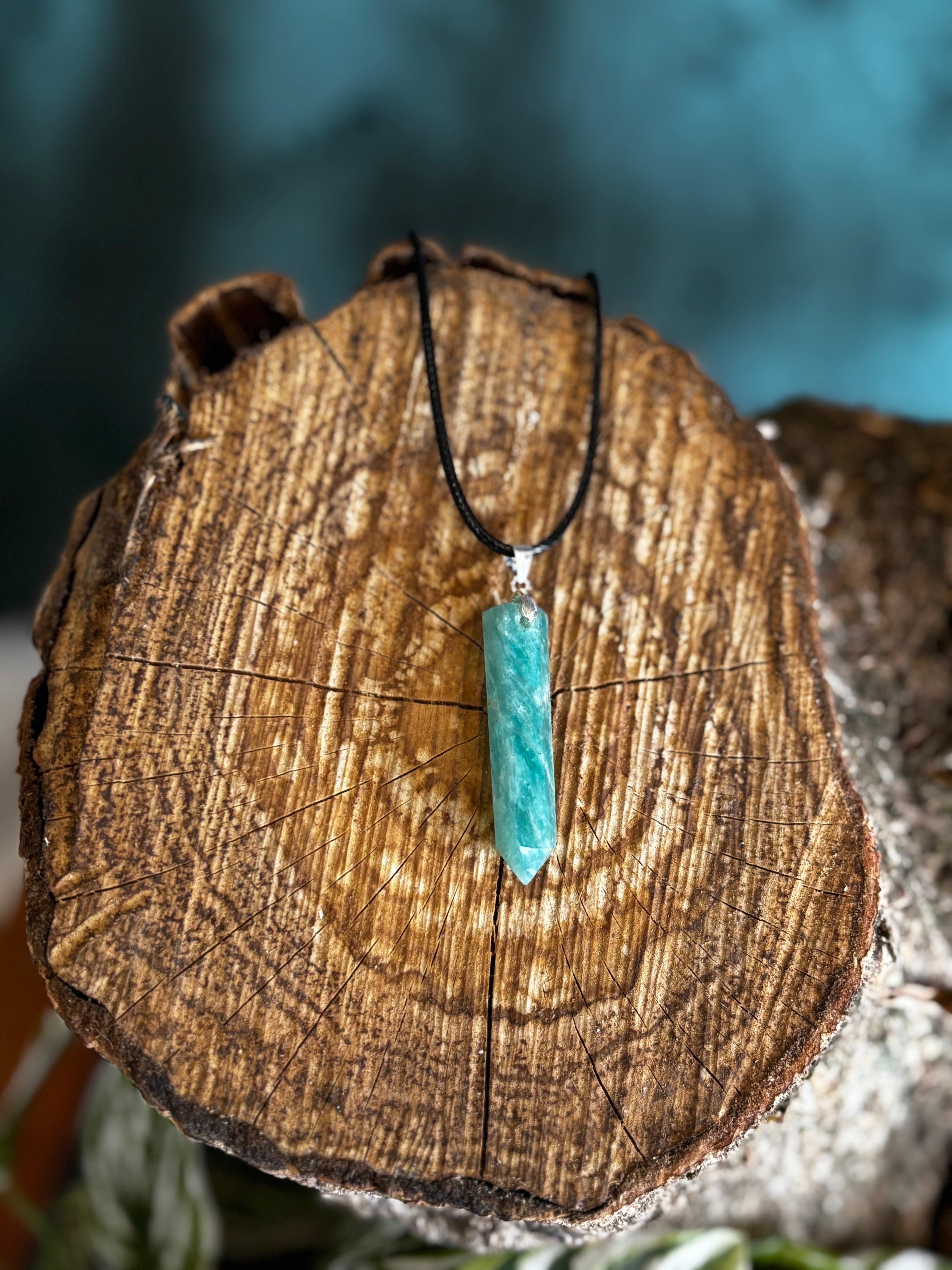 Amazonite Point Pendant