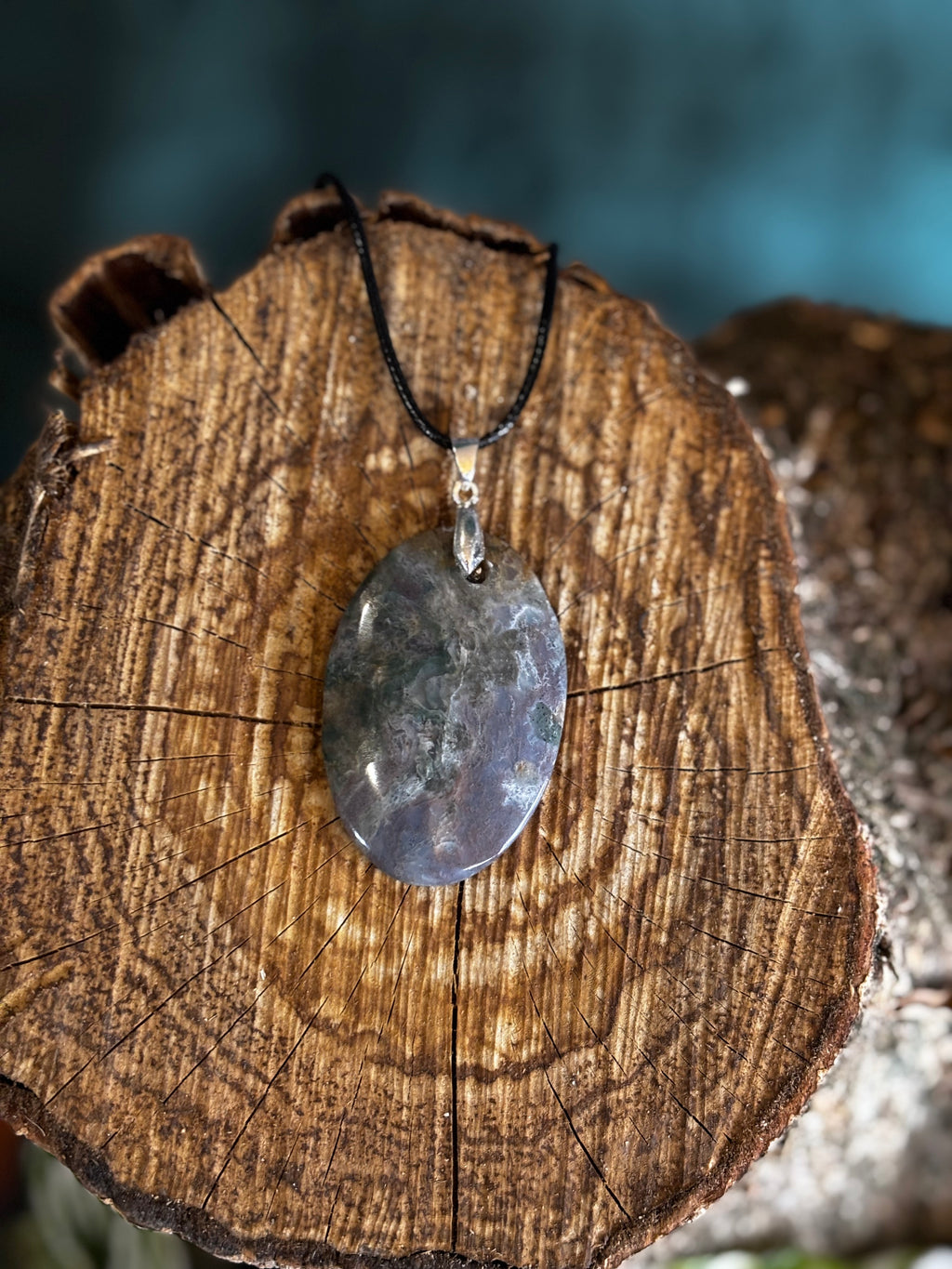 Purple Moss Agate Pendant