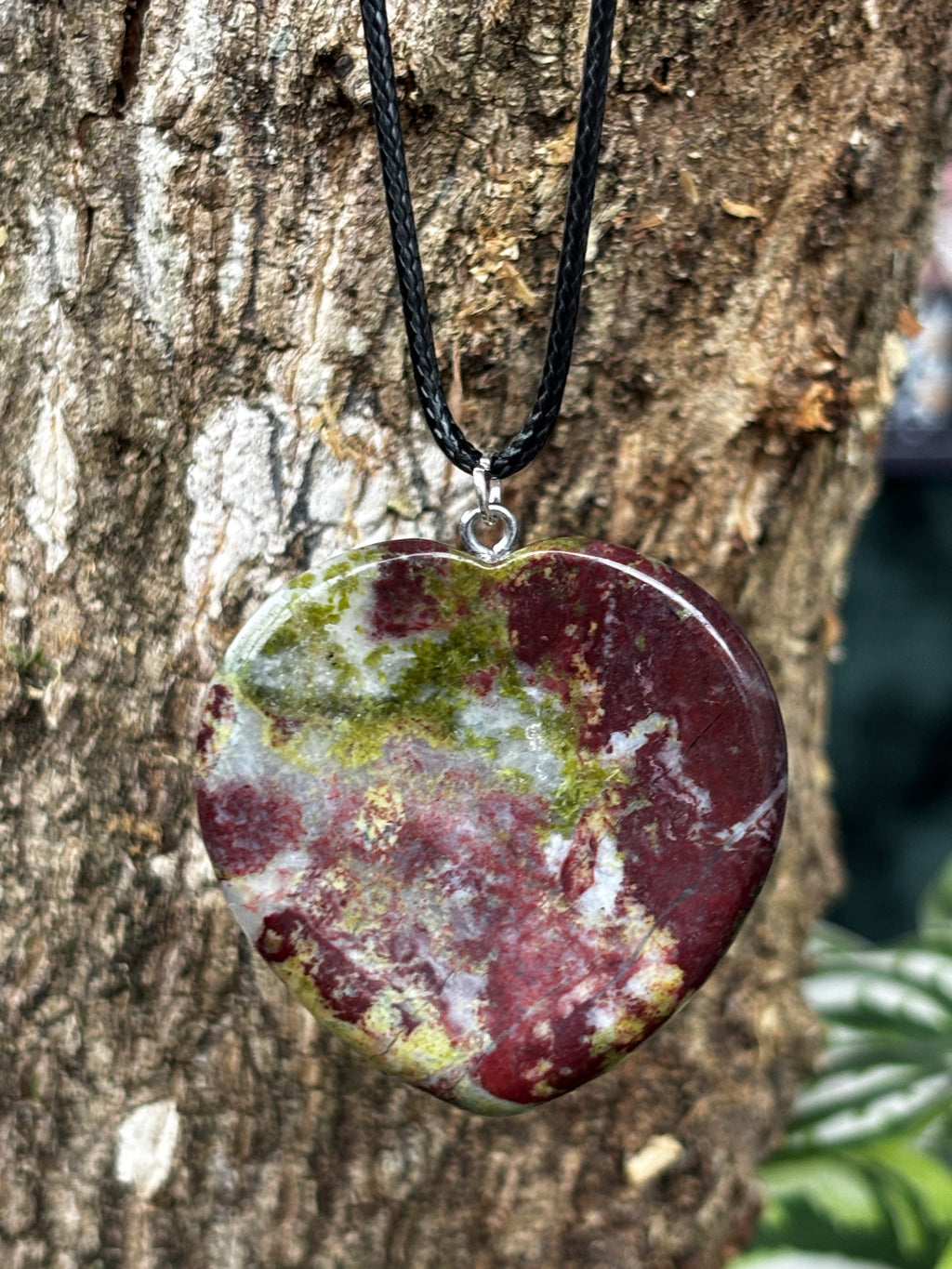 Unakite Worry Stone Pendant