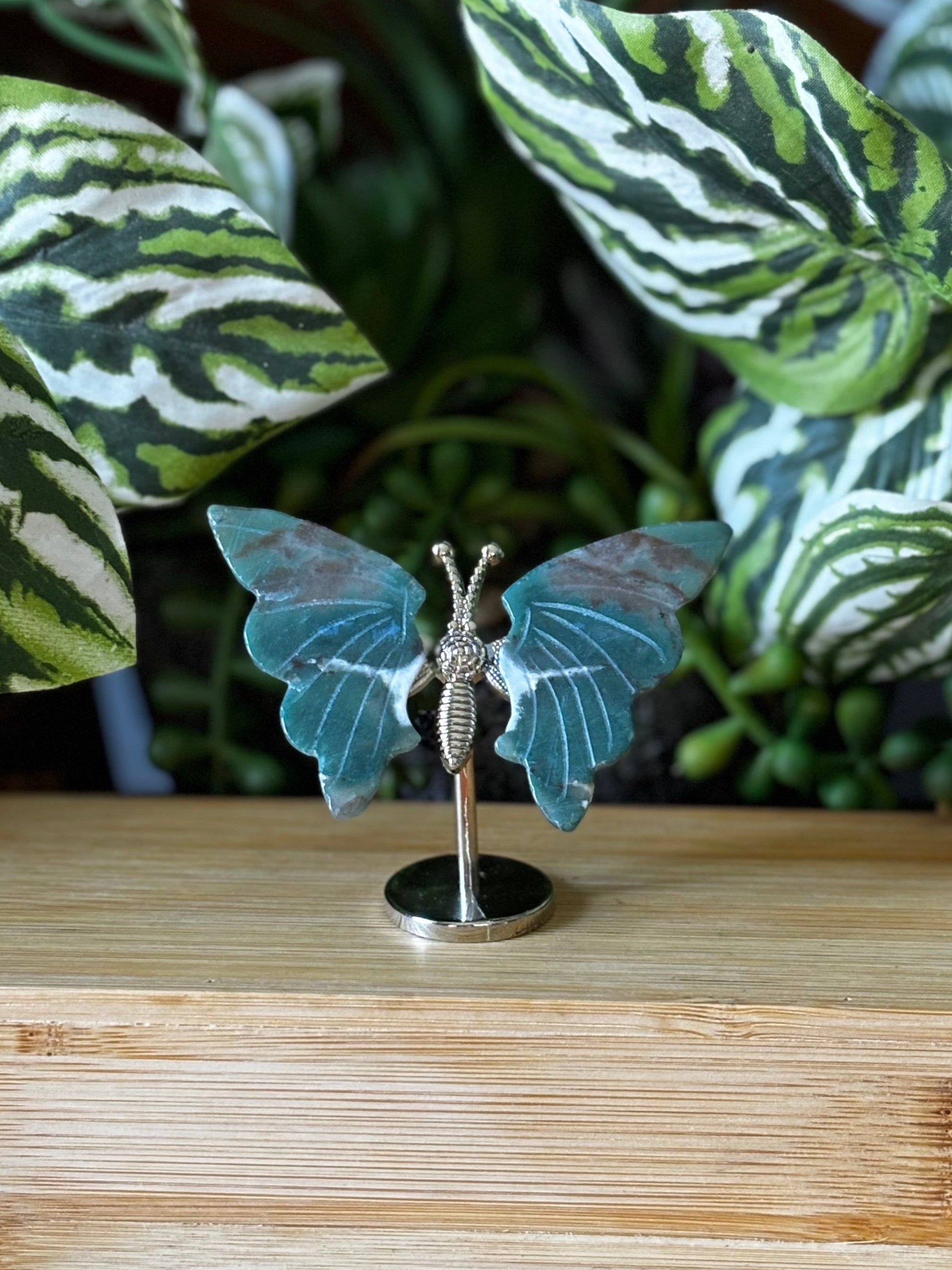 Moss Agate Butterfly 1