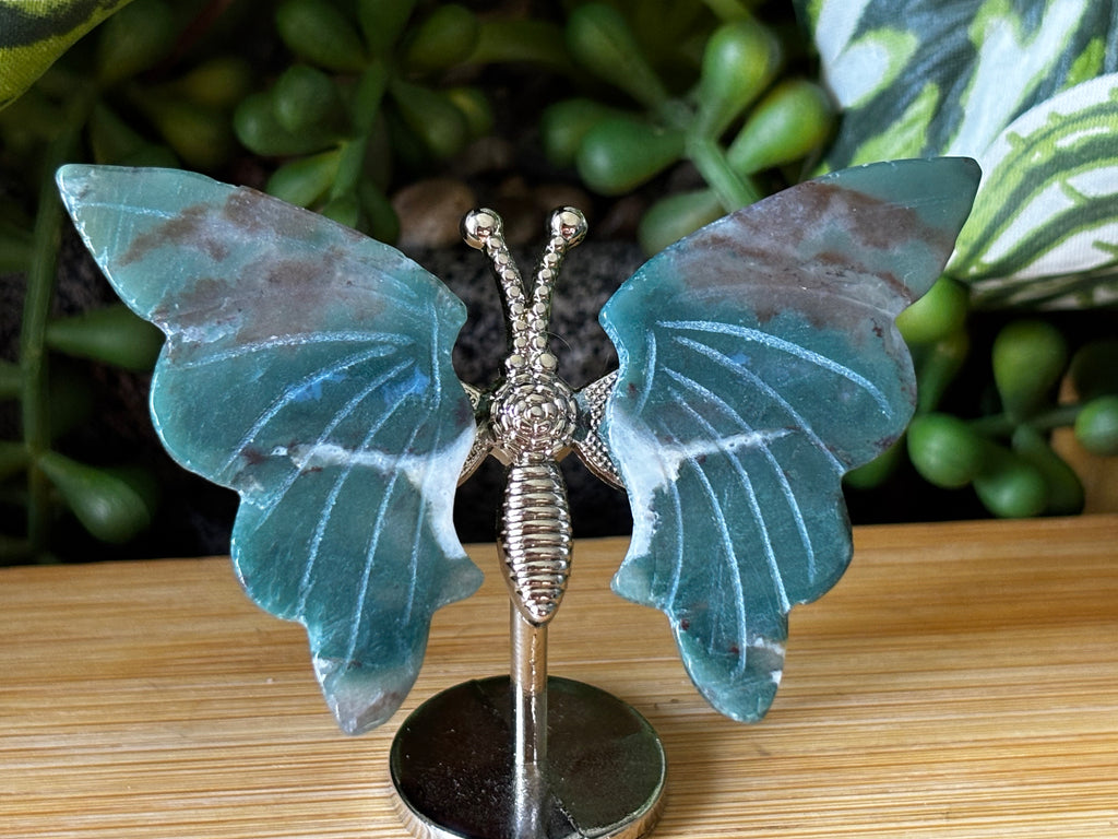Moss Agate Butterfly 1