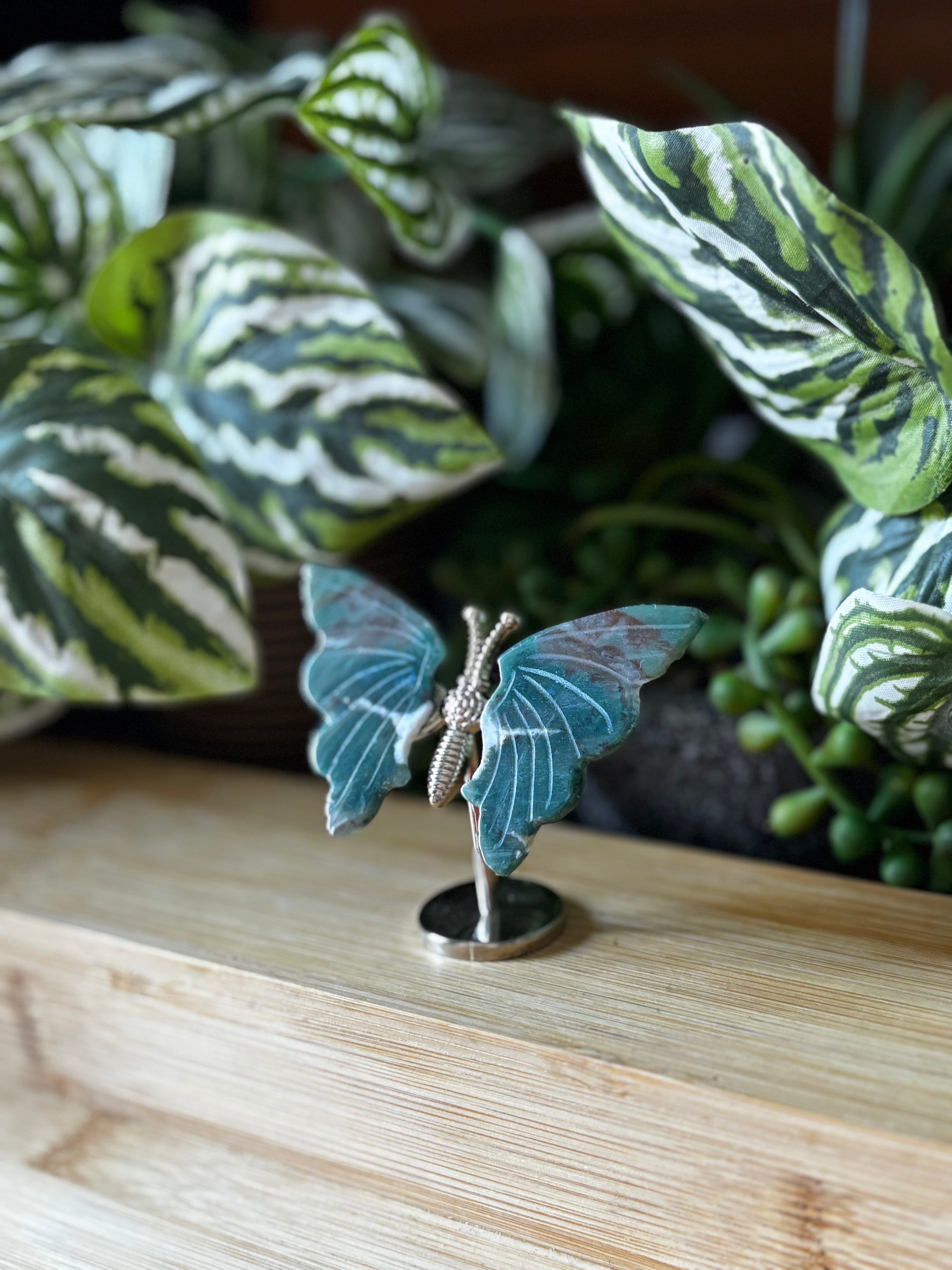 Moss Agate Butterfly 1